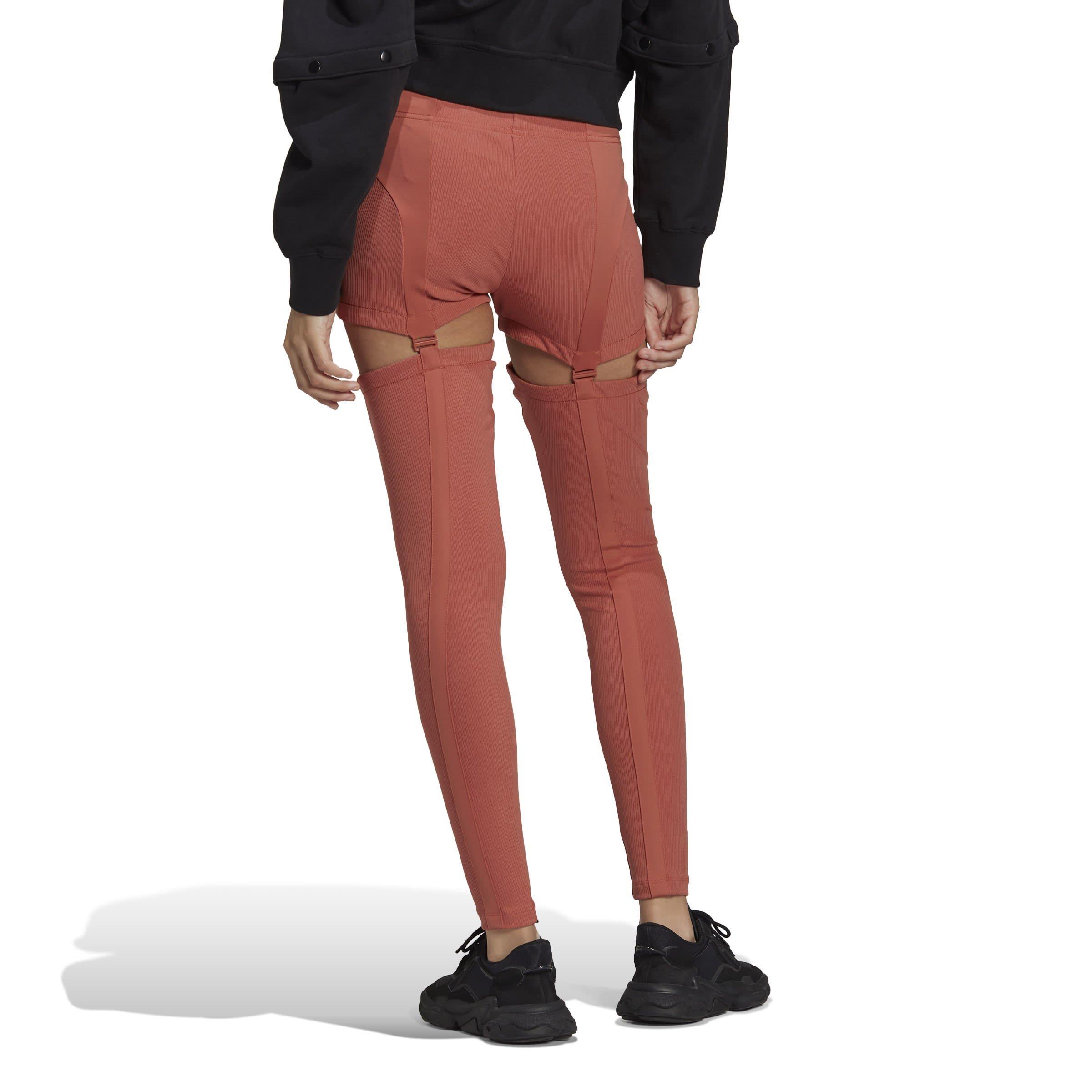 Castanho - adidas Originals - Rib Leggings - 3
