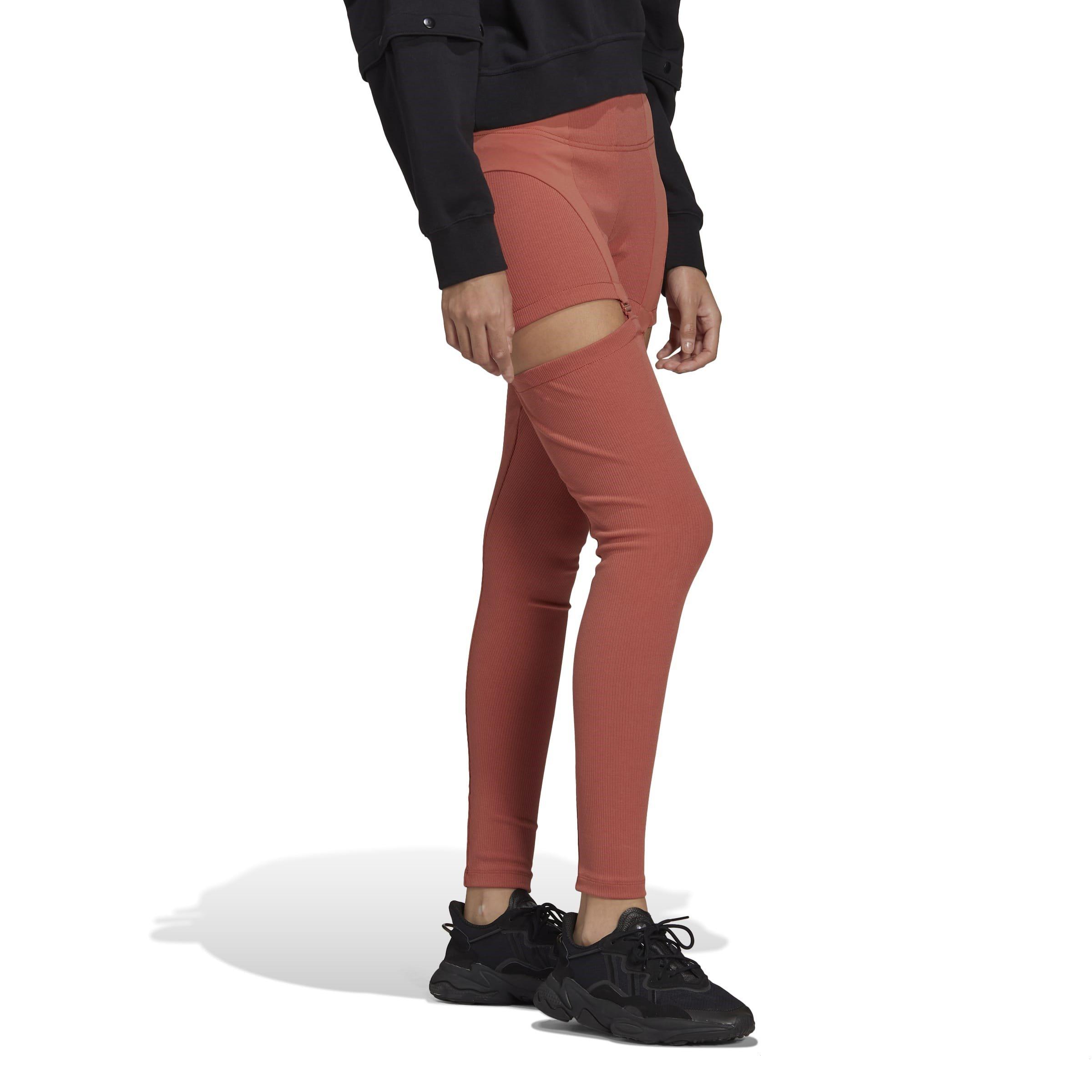 Castanho - adidas Originals - Rib Leggings - 4