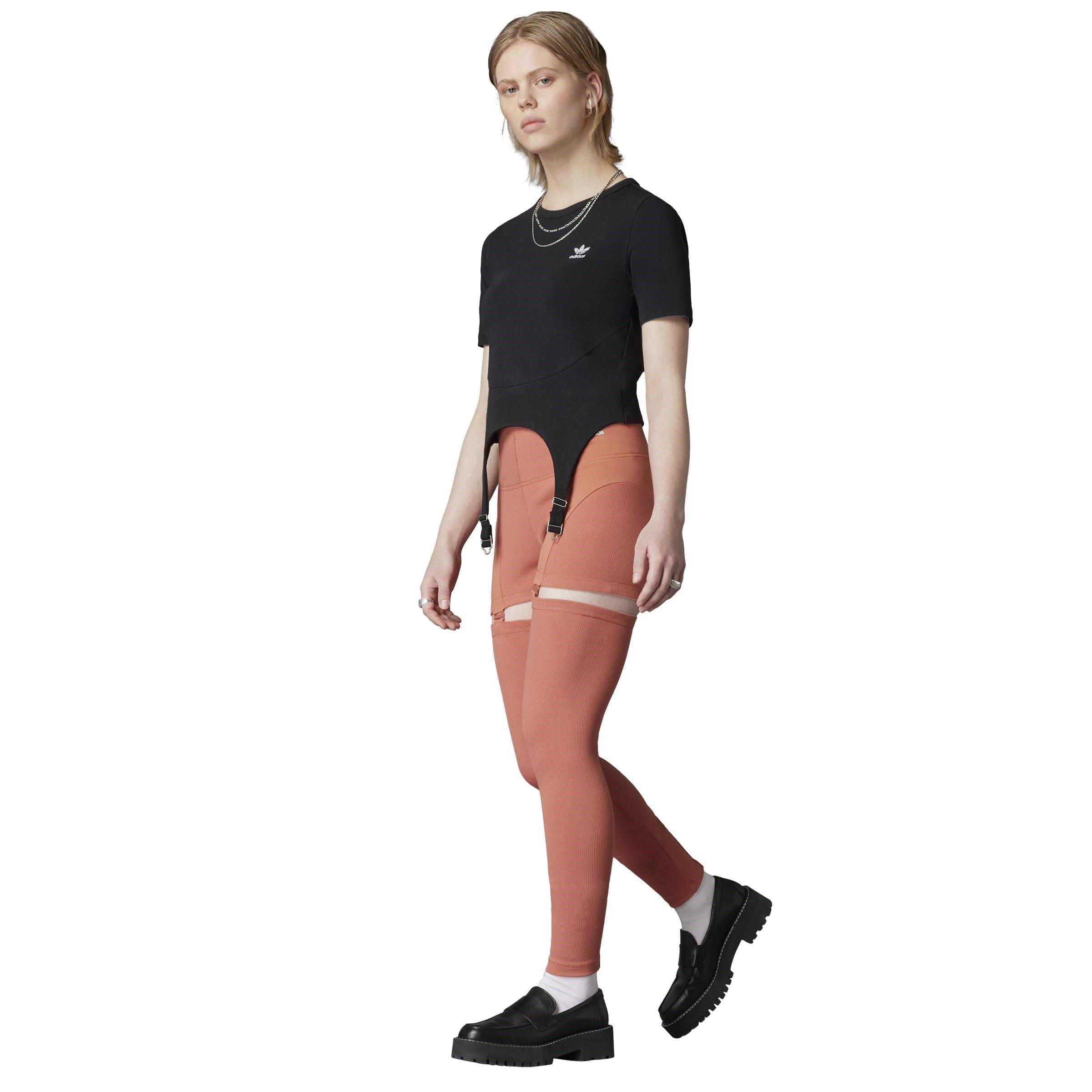 Castanho - adidas Originals - Rib Leggings - 10