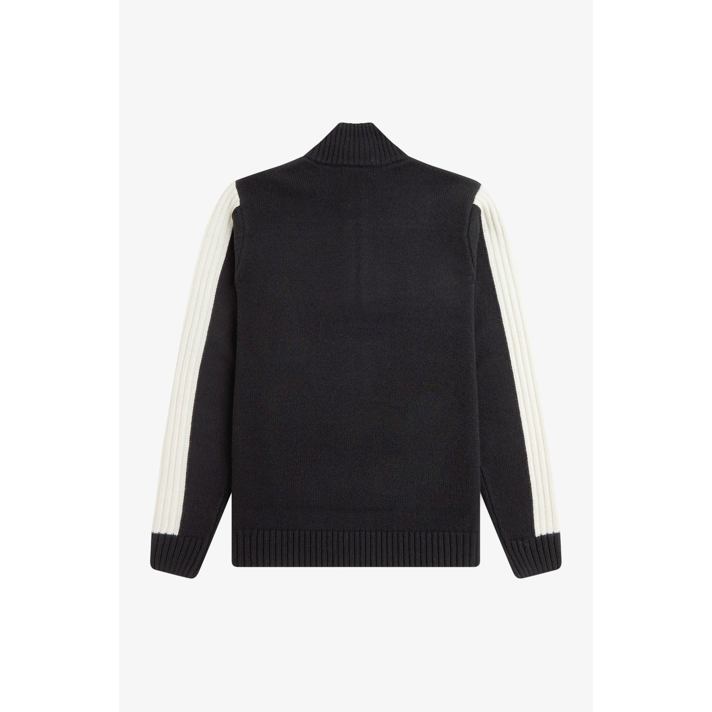 Black 102 - Fred Perry - Fred Knit Half Zip Sn61 - 2