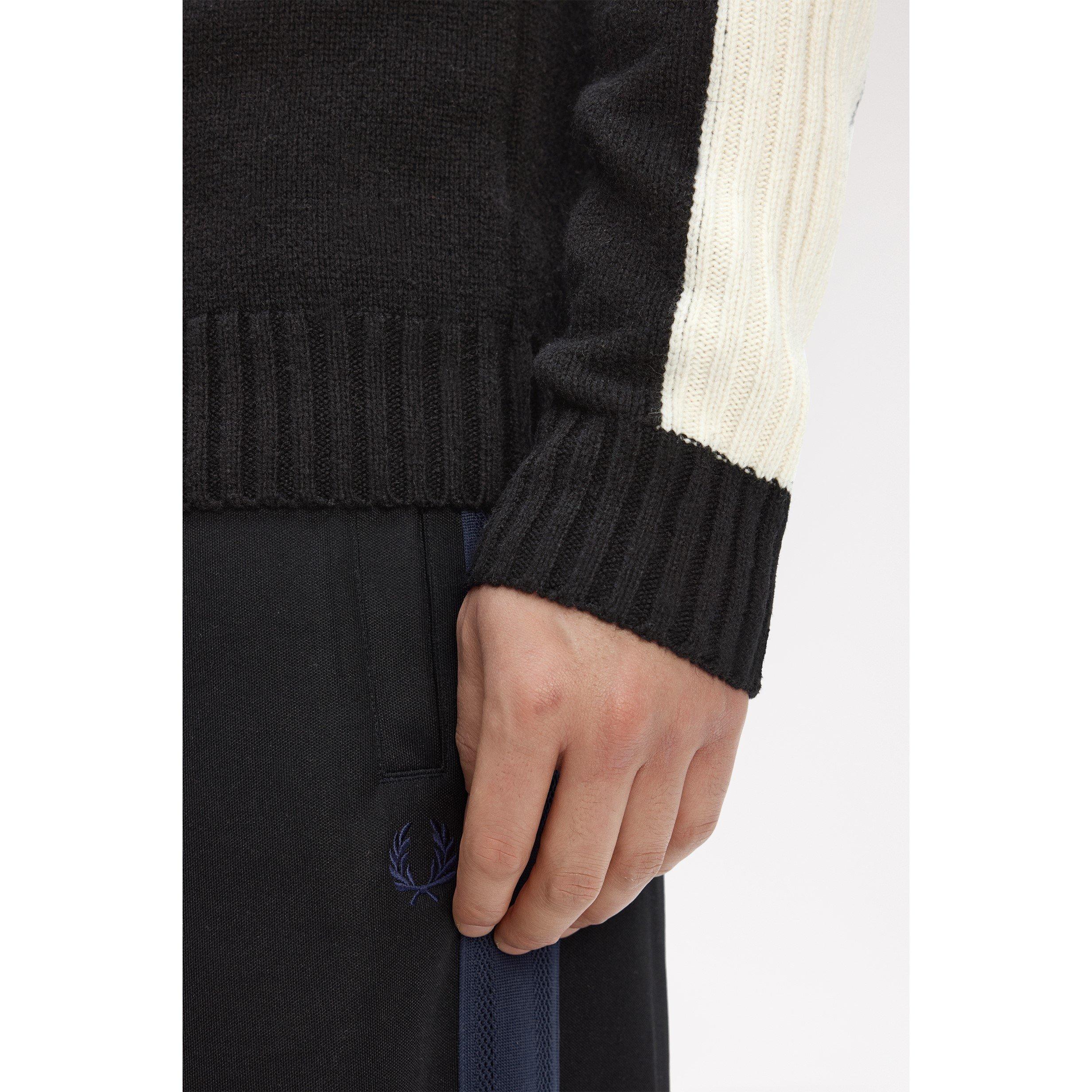 Black 102 - Fred Perry - Fred Knit Half Zip Sn61 - 5