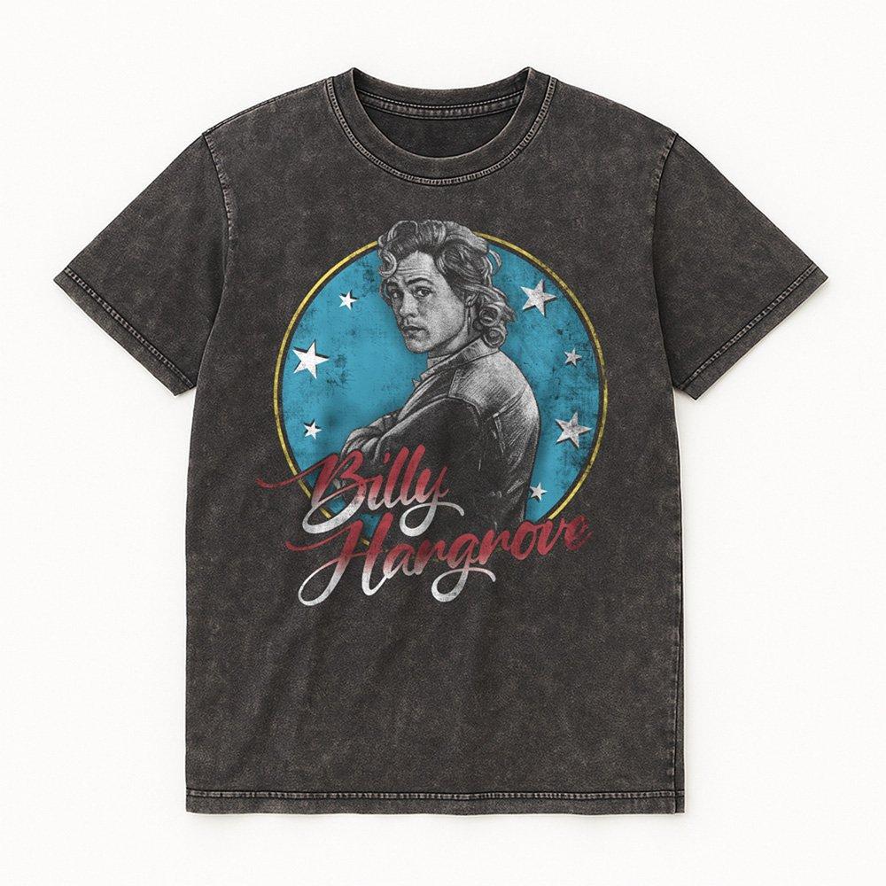 Black - Stranger Things - Stranger Things Billy Hargrove Band T Shirt Black - 4