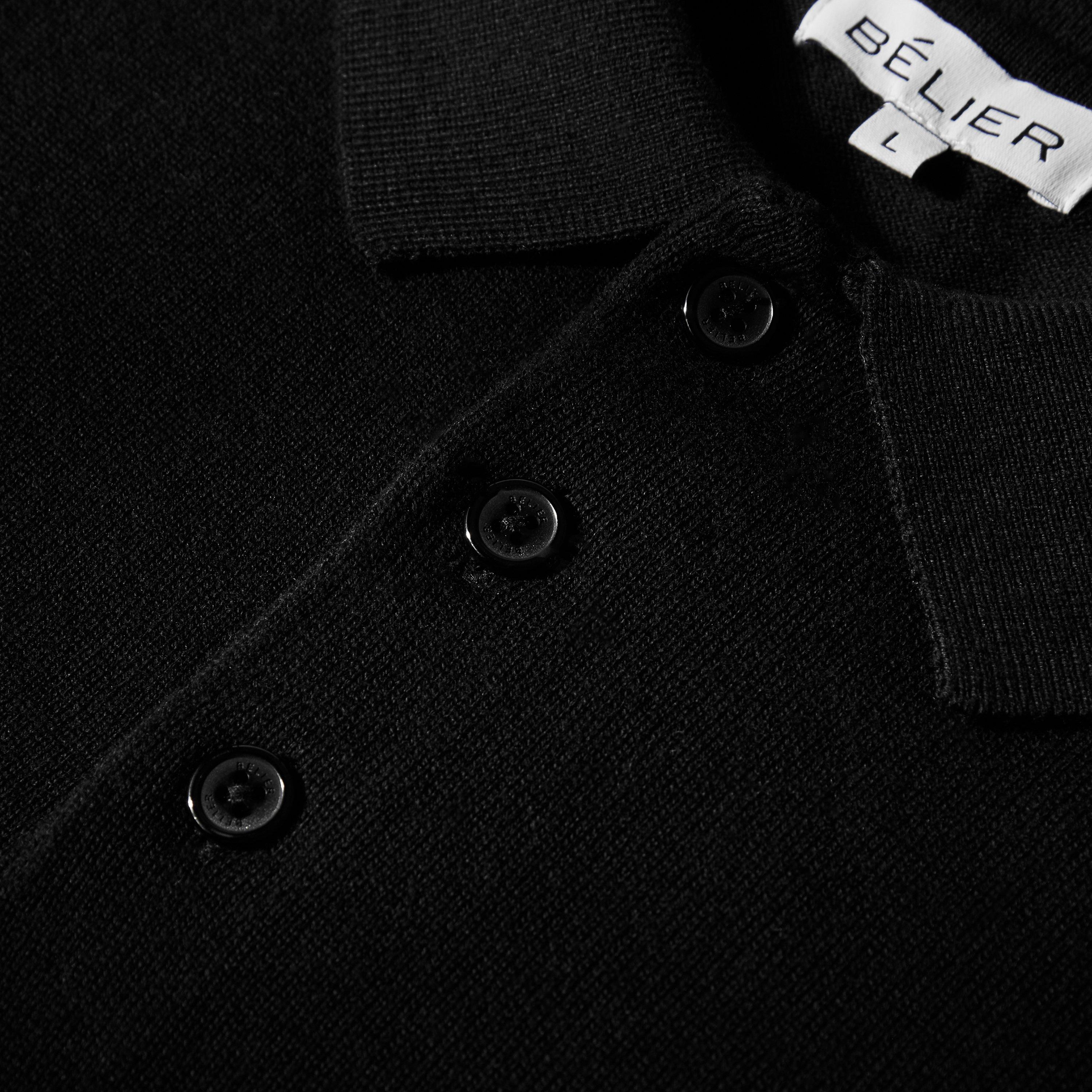 Black - BELIER - BELIER Knt SS Polo Sn63 - 3