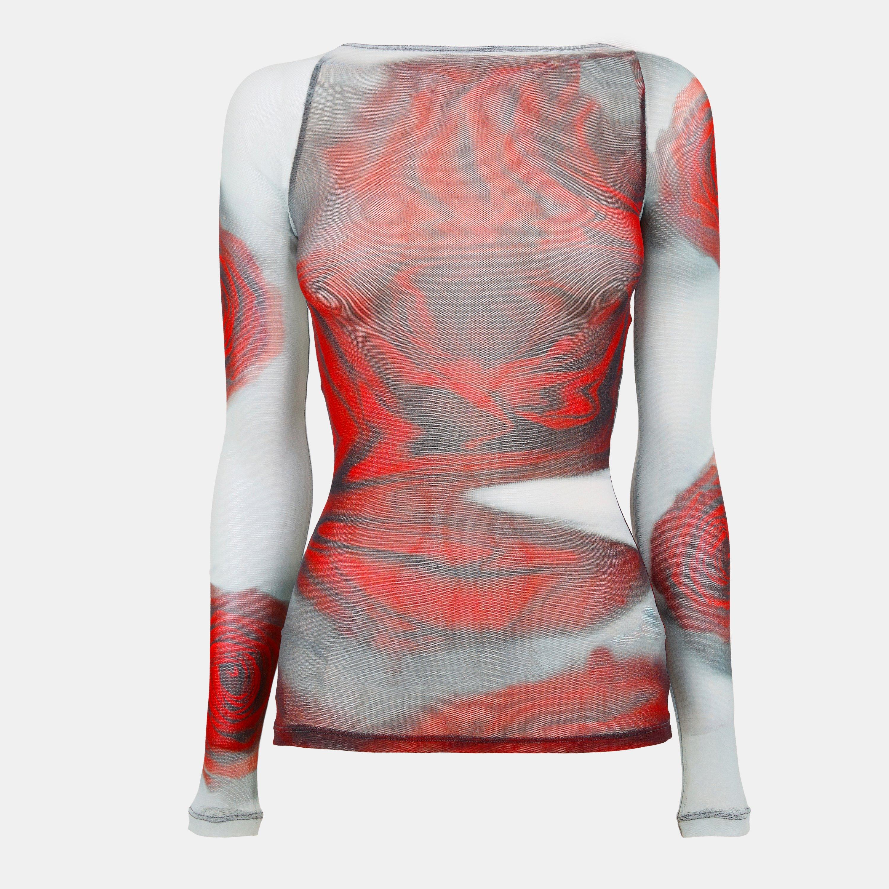 Jean Paul Gaultier Women's Long-Sleeve Crop Top