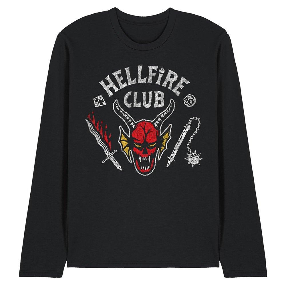 Black - Stranger Things - Stranger Things Hellfire Club Invert Long Sleeve T - 1