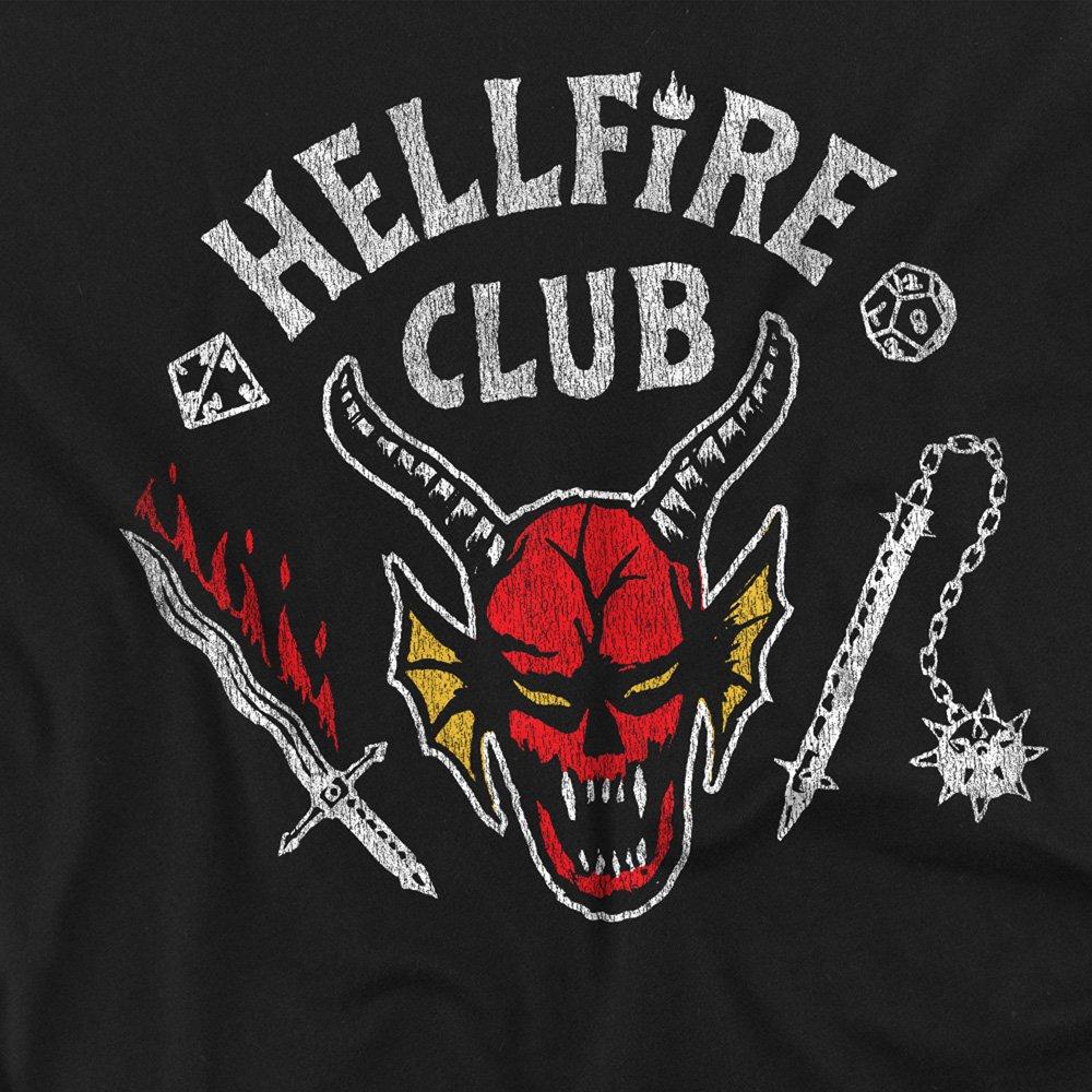 Black - Stranger Things - Stranger Things Hellfire Club Invert Long Sleeve T - 2