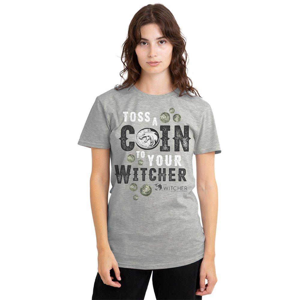 Grey - The Witcher - The Witcher - Toss A Coin To Your Witcher T-Shirt - 1