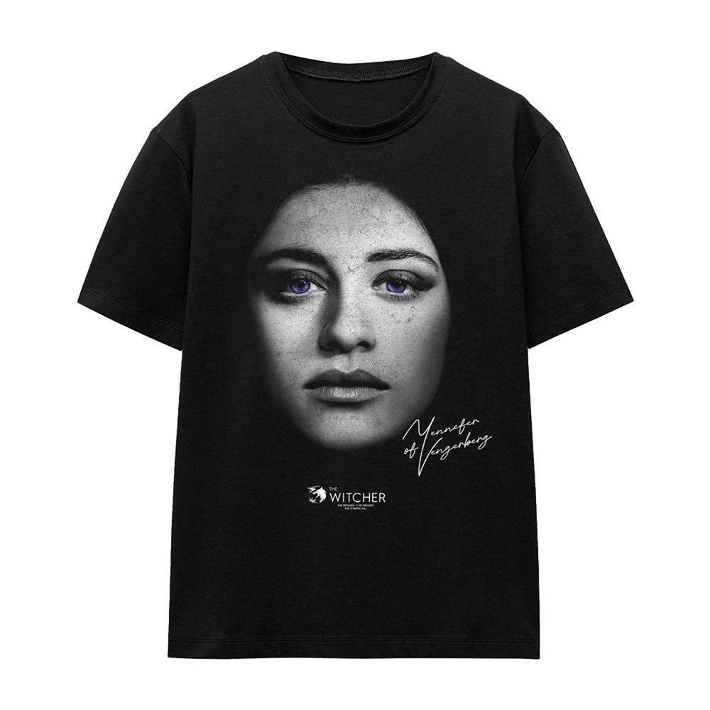 Black - The Witcher - The Witcher - Yennefer Face T-Shirt Black - 4