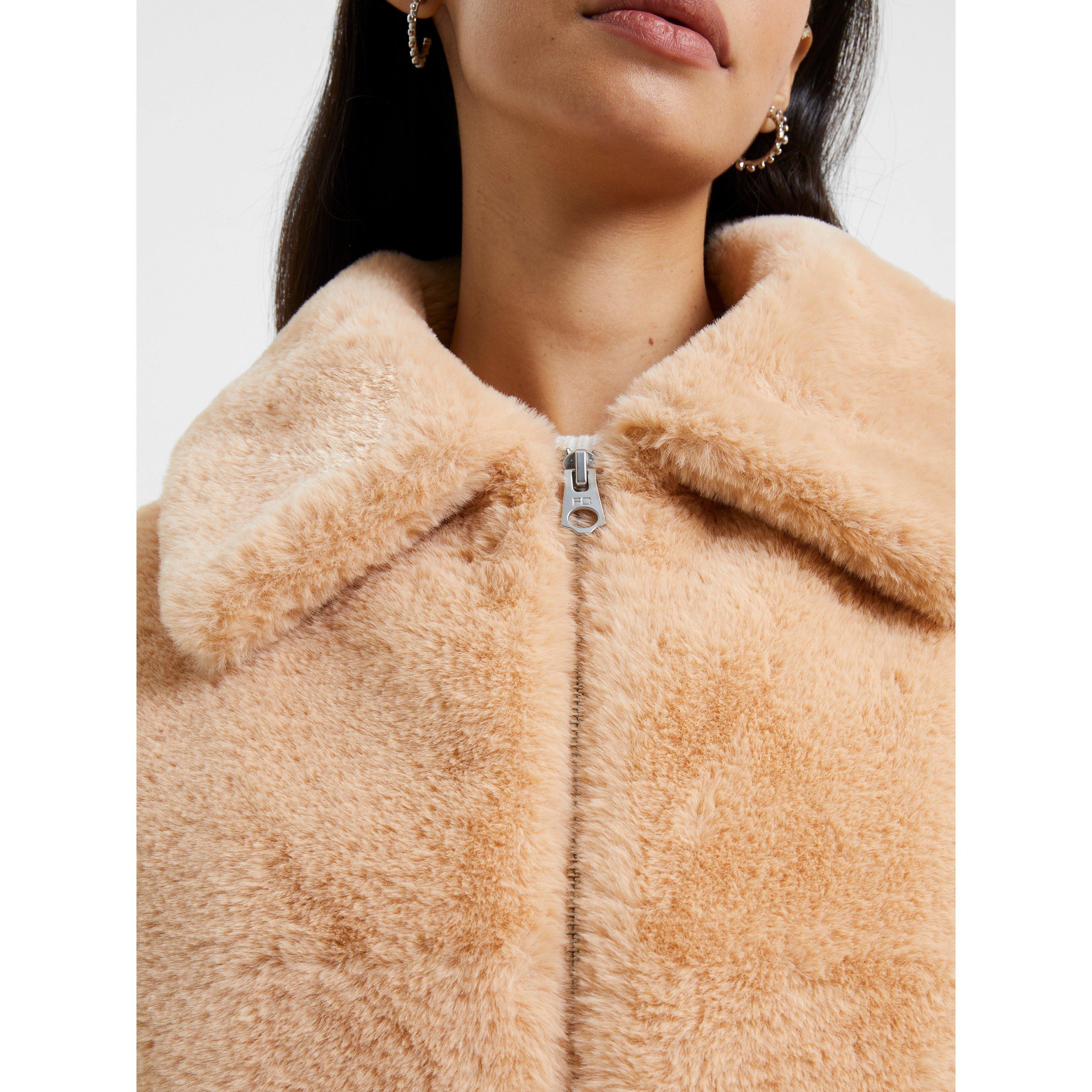 90-Toasted Almo - French Connection - Avi Iren Faux Fur Jacket - 3