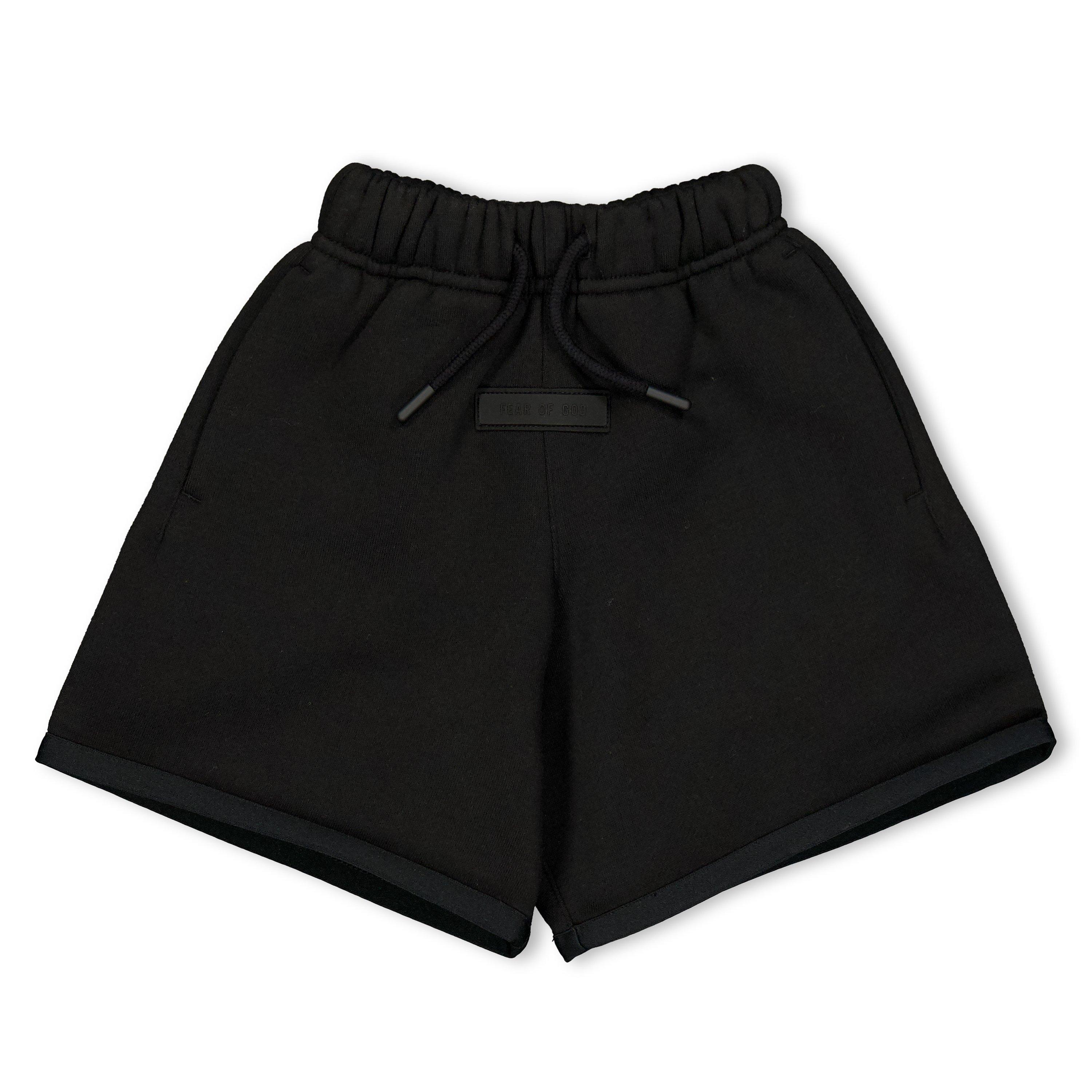 Fear Of God Essentials  Kids ' Fleece Jogger Shorts - Jet Black - 6-7 Yrs