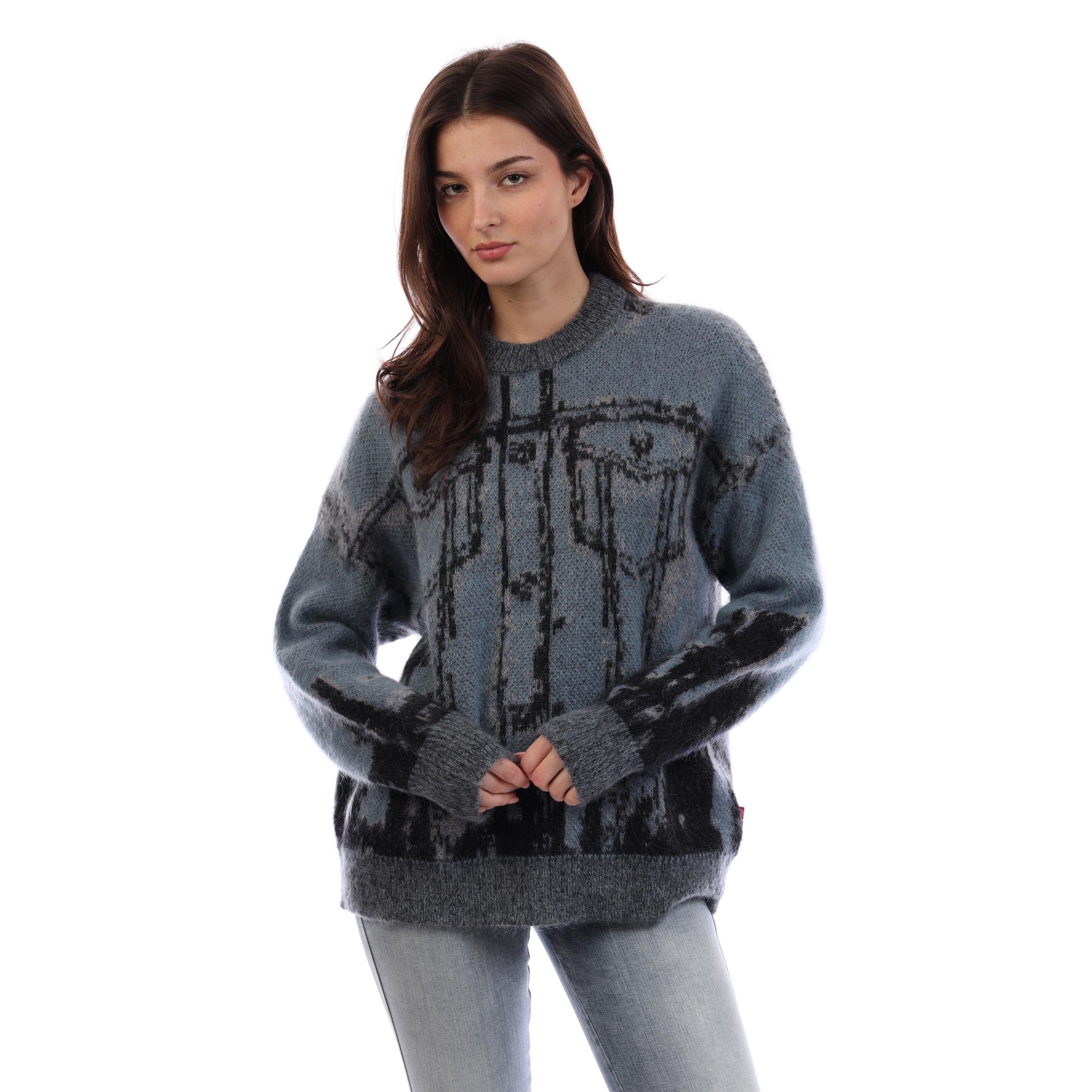 Purple Imprsion - Diesel - Men's Patmos Mgli Knitted Hoodie - 3