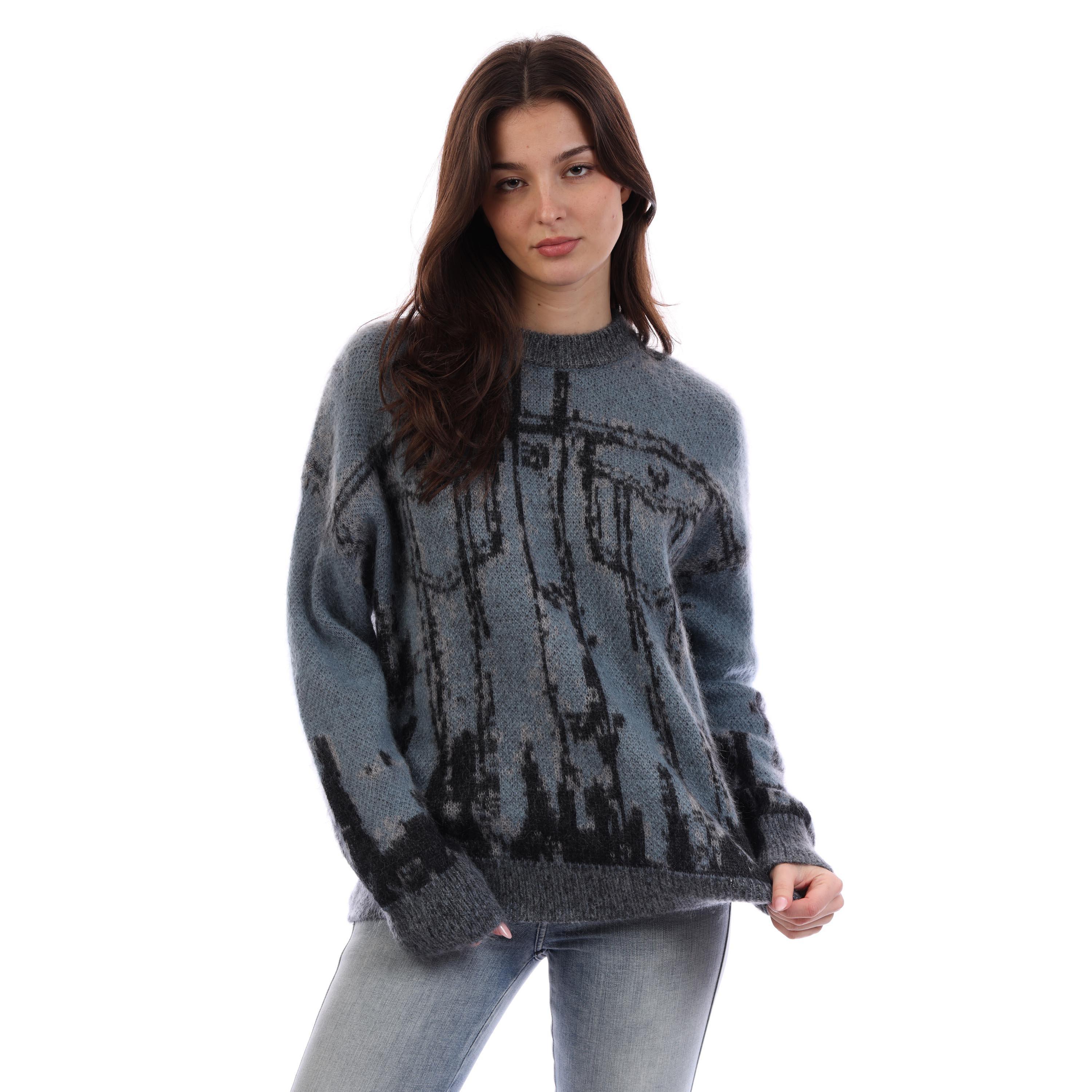 Purple Imprsion - Diesel - Men's Patmos Mgli Knitted Hoodie - 5