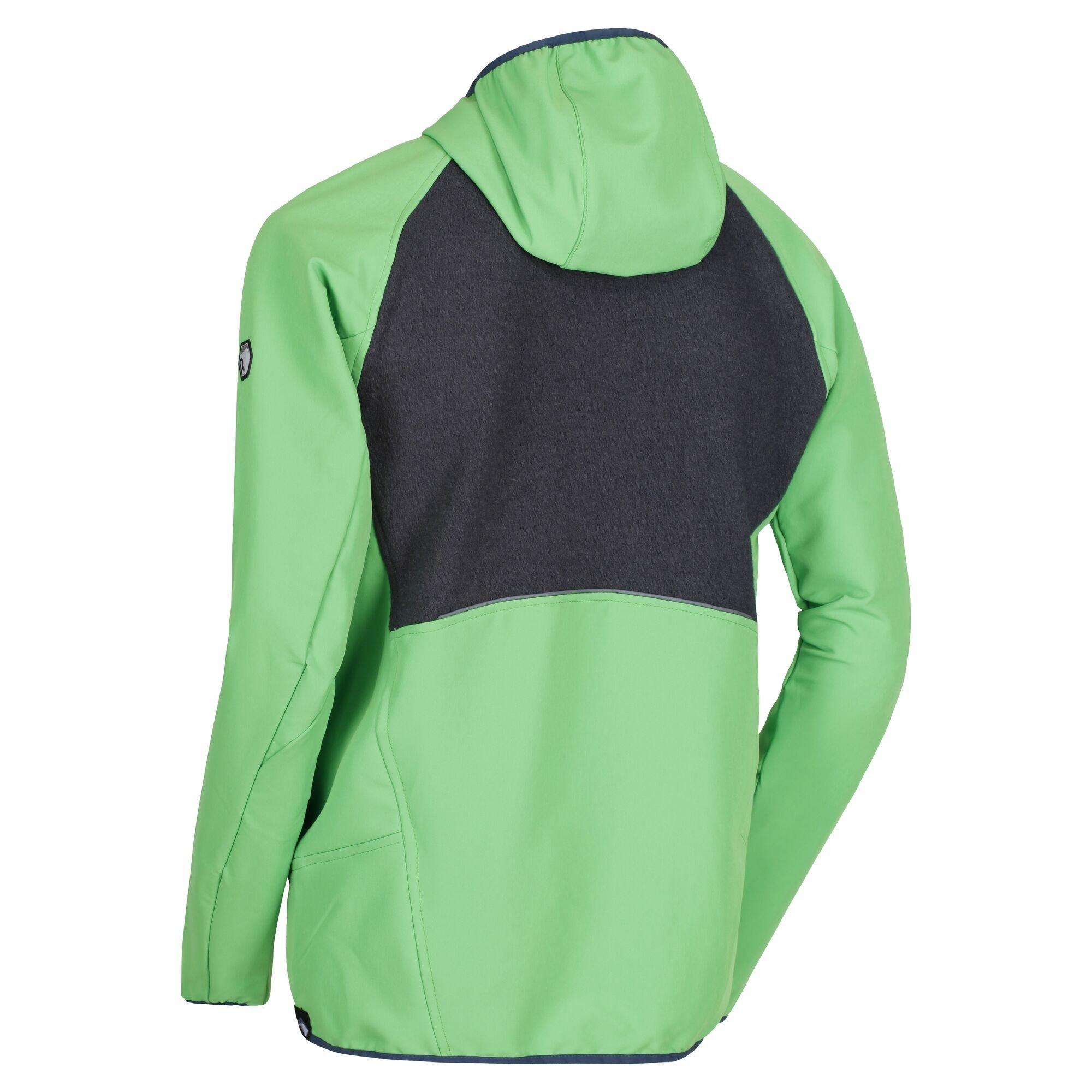 Fairway/Slgr - Regatta - Men's Carpo Water Resistant Wool Long Sleeve Softshell Jacket - 2