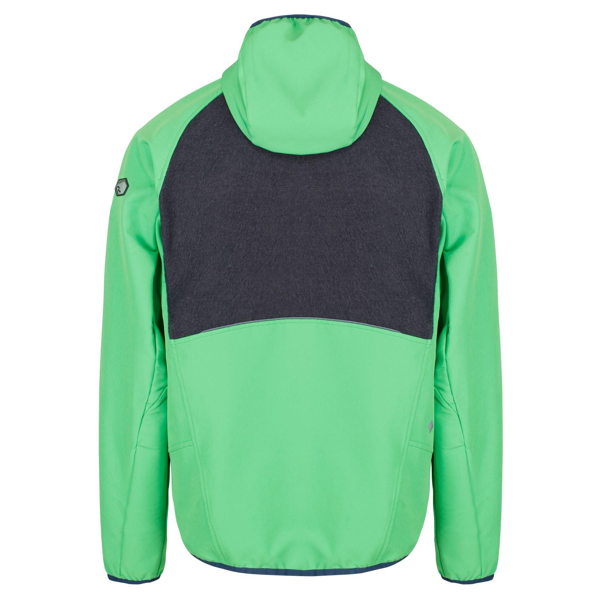 Fairway/Slgr - Regatta - Men's Carpo Water Resistant Wool Long Sleeve Softshell Jacket - 4