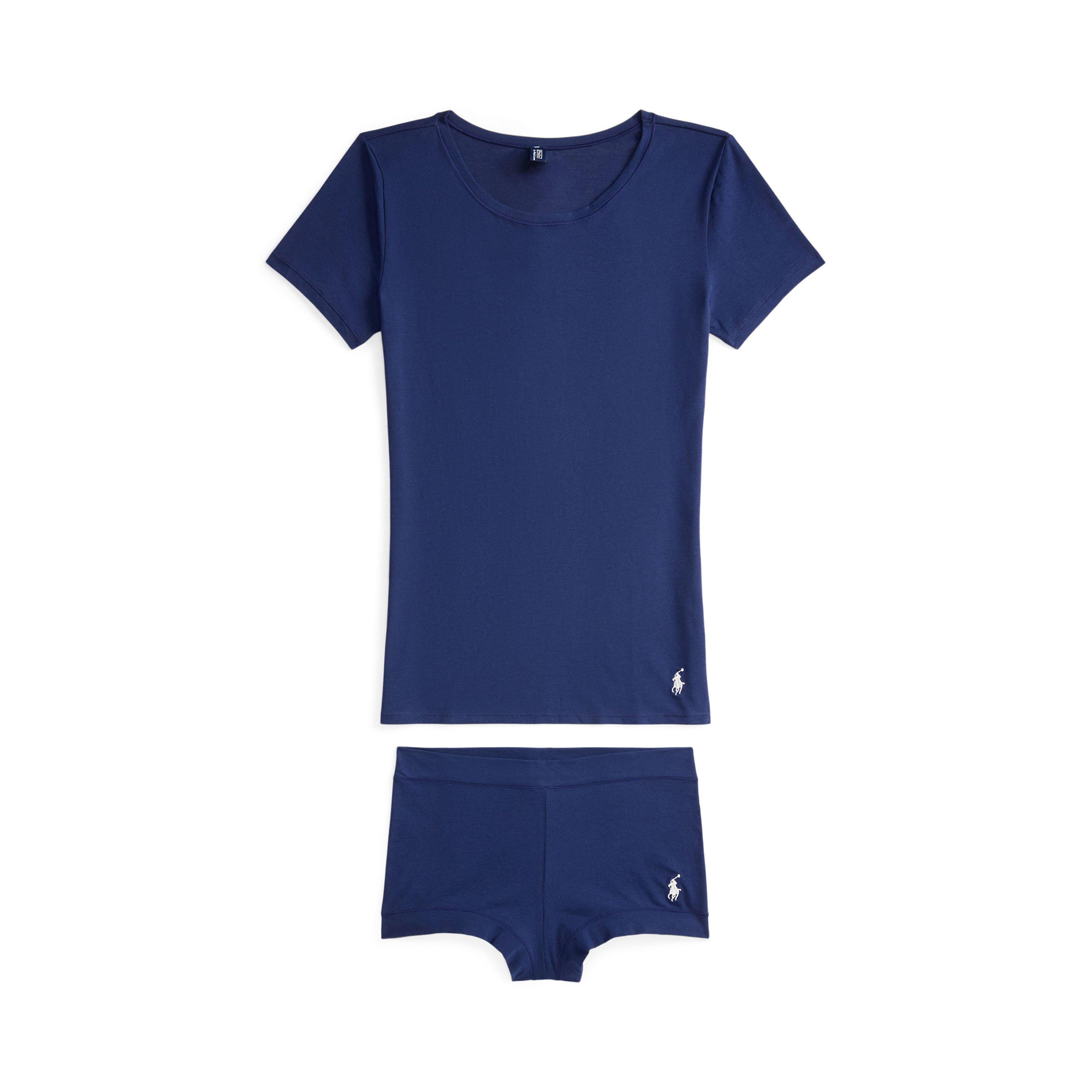 Navy - Polo Ralph Lauren - Polo T & Girl Short Ld54 - 5