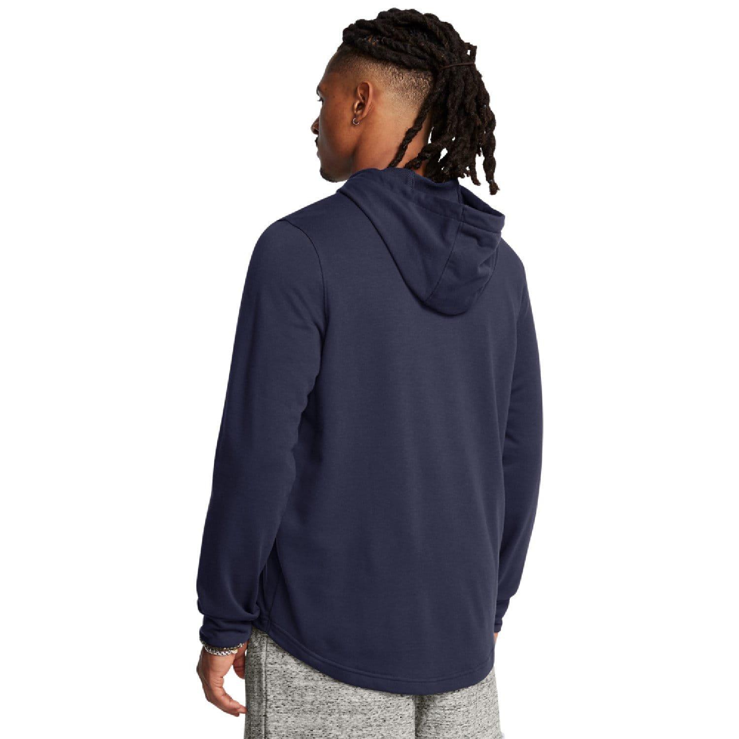 Blue - Under Armour - Rival Terry Graphic Hoodie - 2