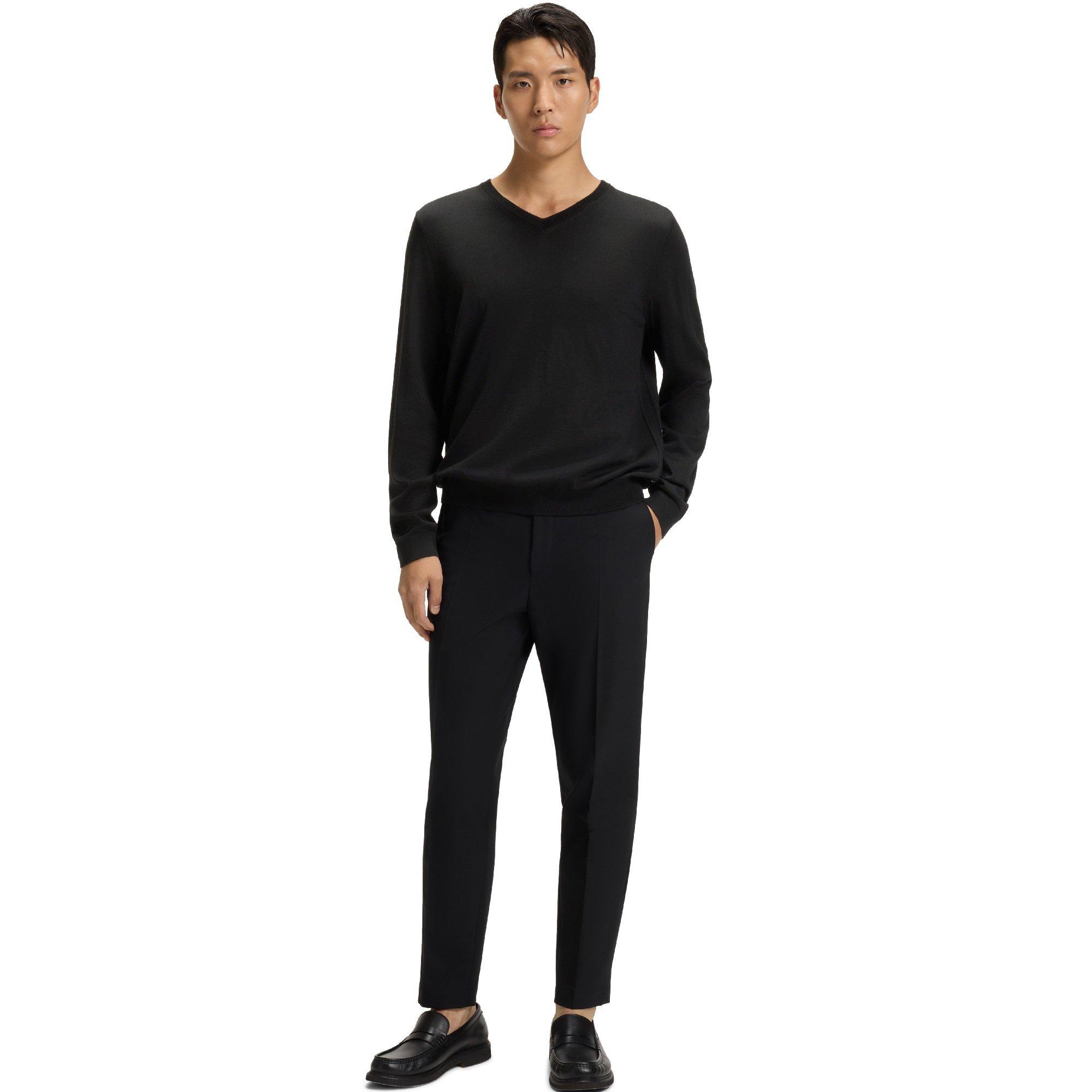 Black - Boss - Melba-P 10241495 01 Knitted Top Mens - 3