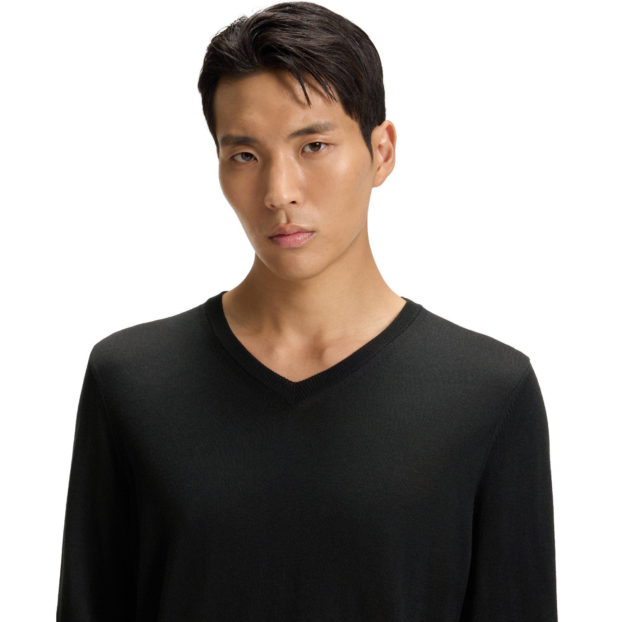 Black - Boss - Melba-P 10241495 01 Knitted Top Mens - 4