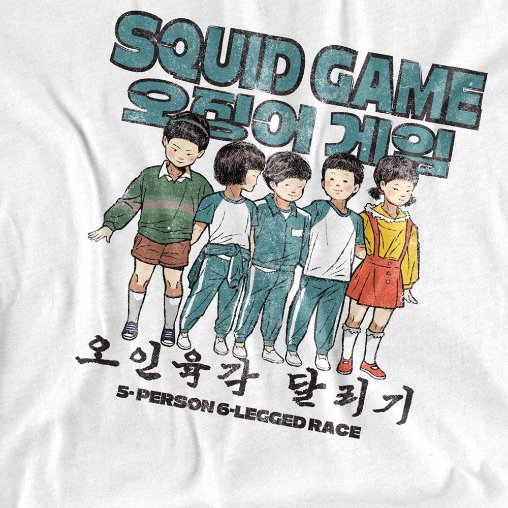 White - Squid Game - Squid Game - Season Three 5 Person 6 Legged Race T - 2