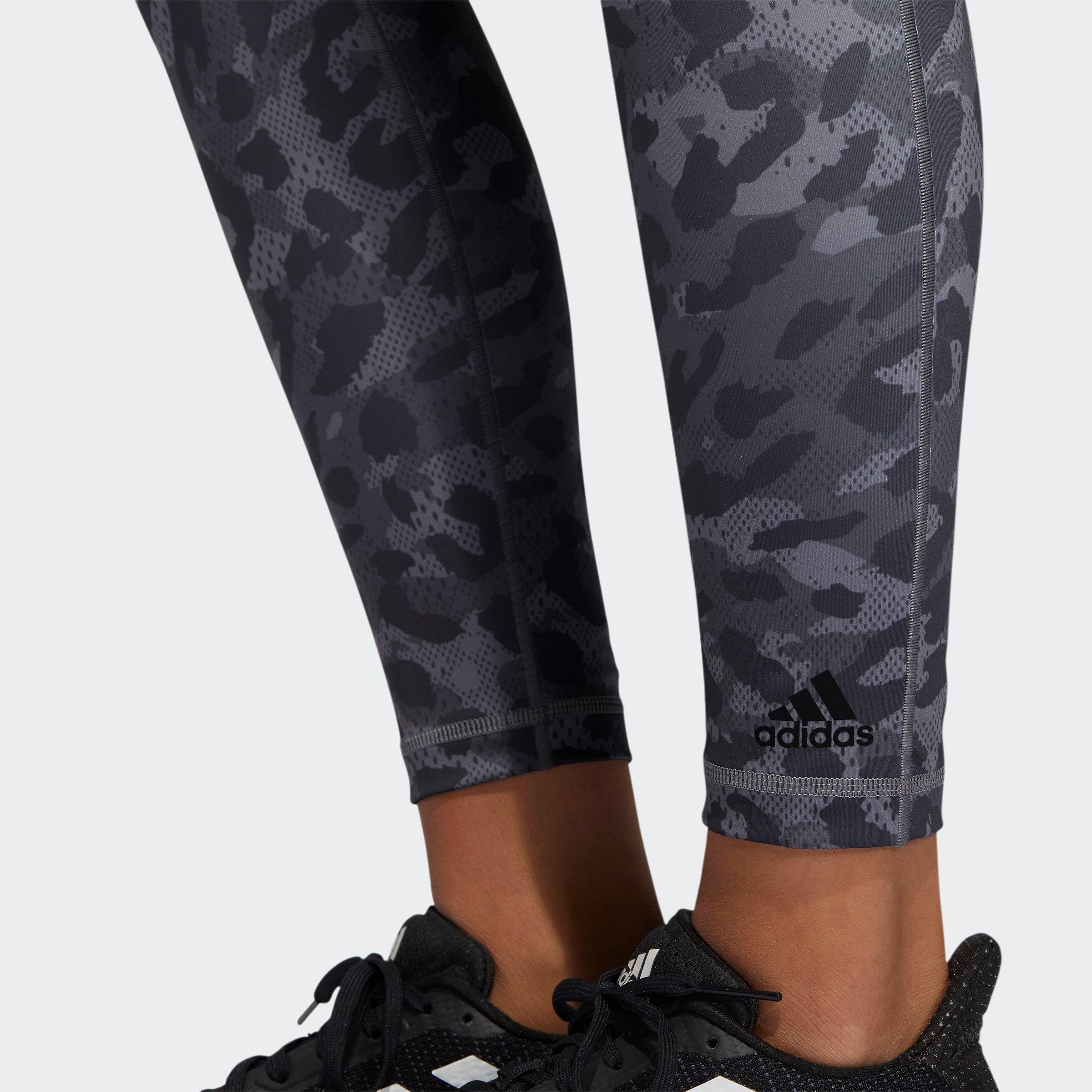 Grey Three / Bl - adidas - This Graphic Long Leggings Womens - 5
