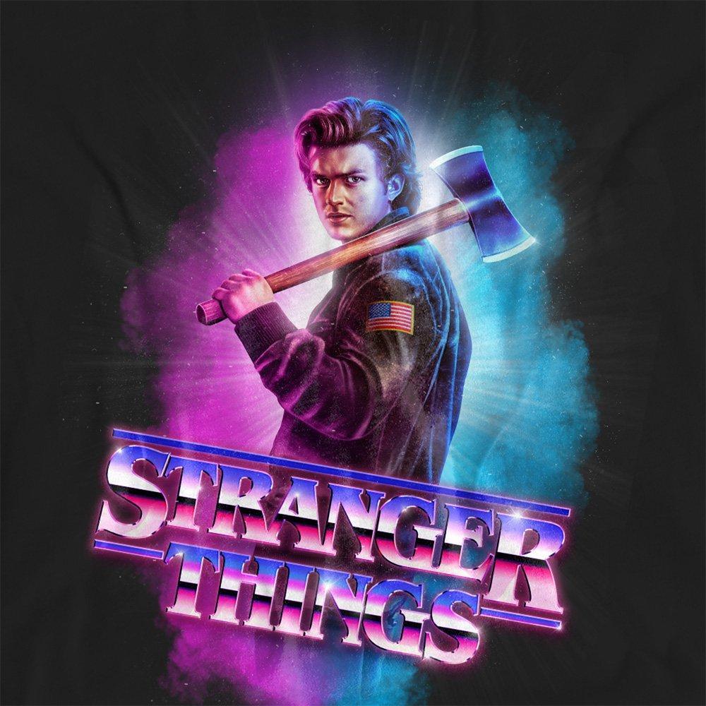Black - Stranger Things - Stranger Things Steve Harrington Metal Burst Ladie - 2