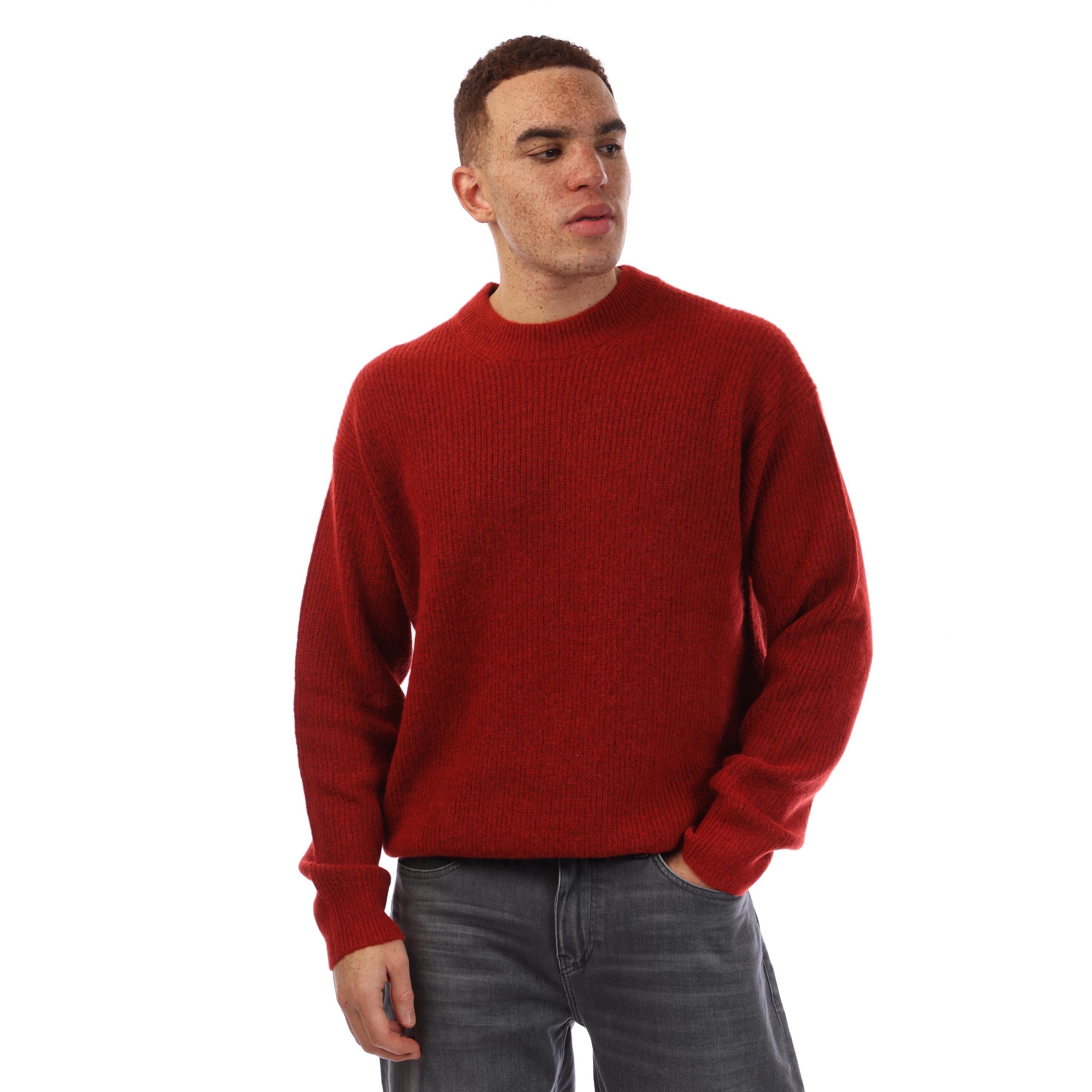 Medium Red - Boss - Men's Feboro E Knitted Top - 1