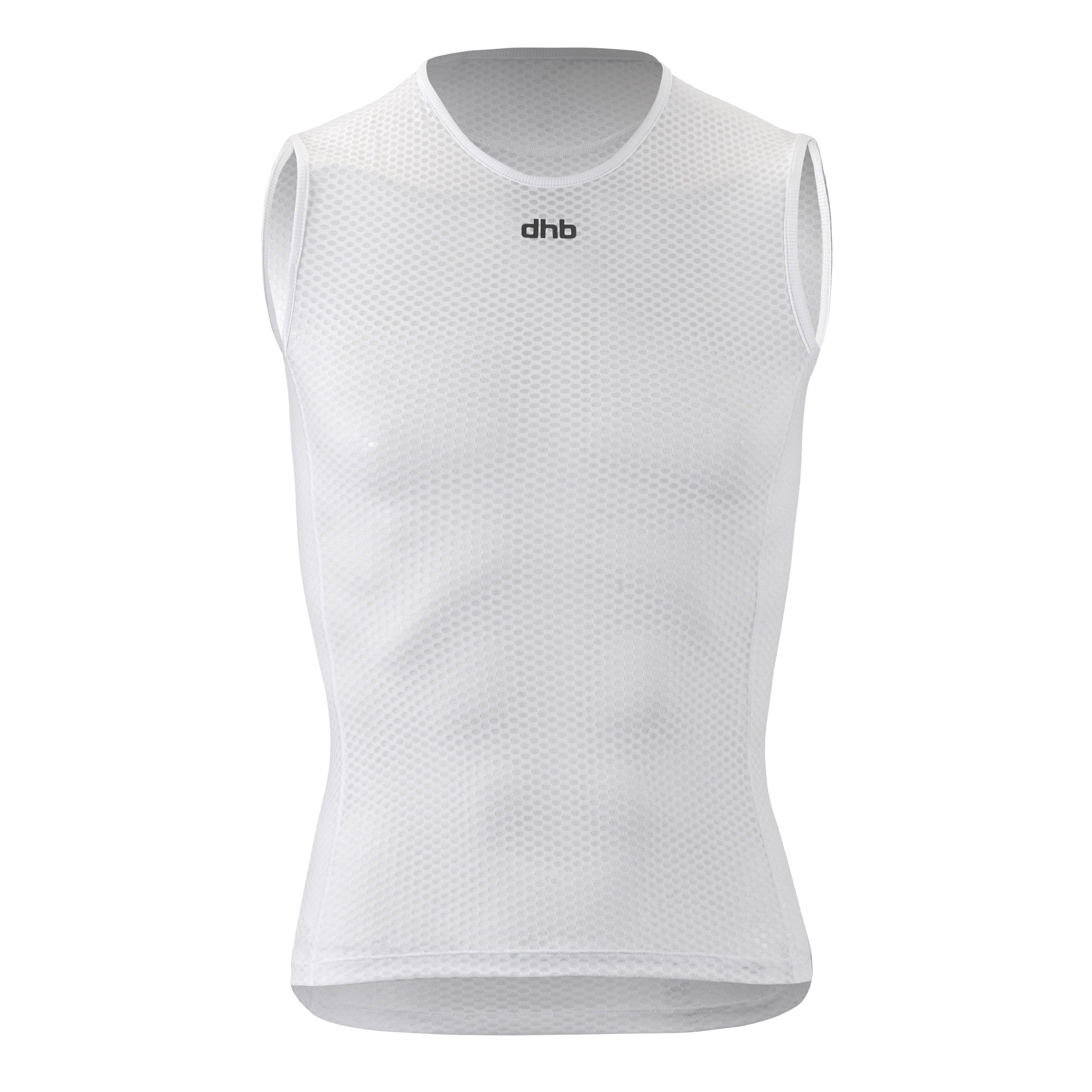 White - Dhb - Dhb Sleeveless Baselayer Unisex - 1