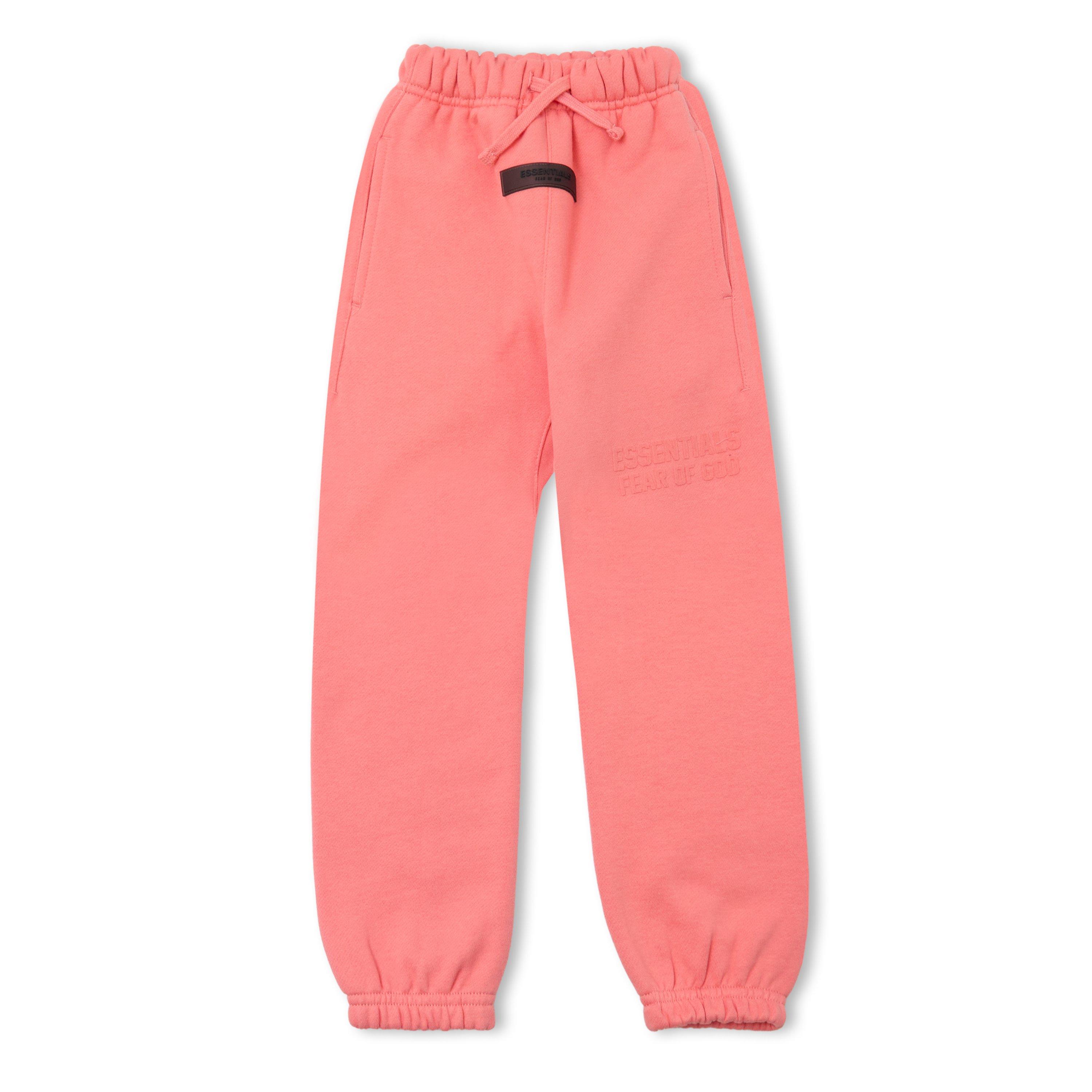 Coral - Fear Of God Essentials - Unisex Kids' Closed Hem Fleece Jogging Bottoms - 1