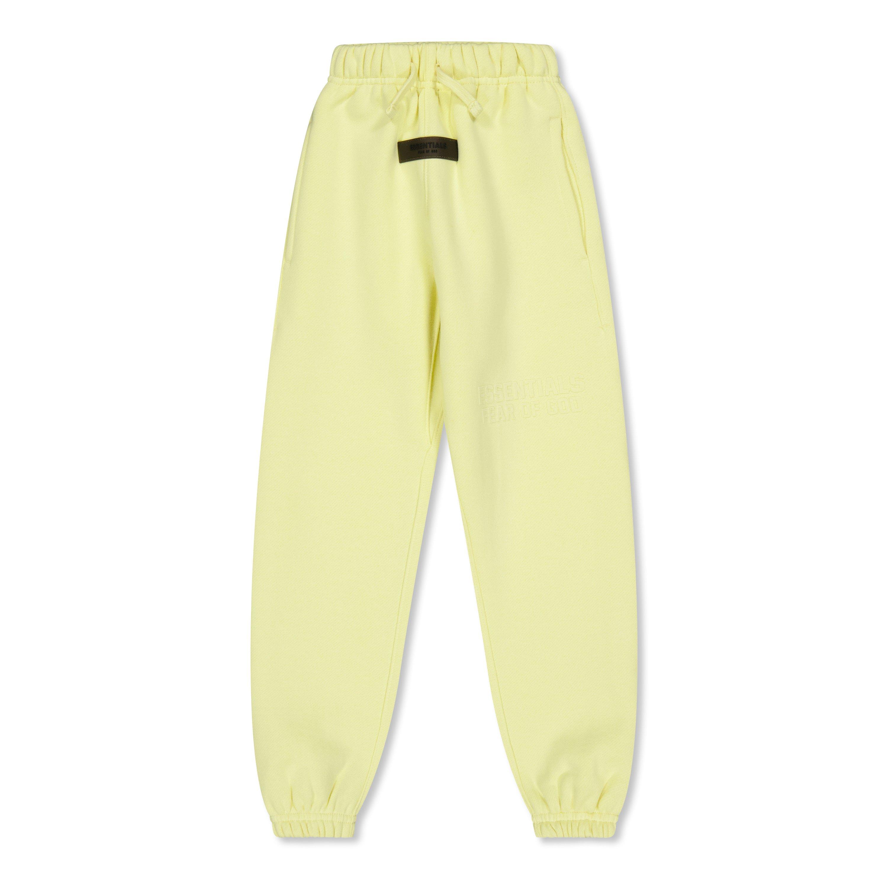 Fear Of God Essentials  Kids ' Closed Hem Fleece Jogging Bottoms - Canary - 12 Yrs