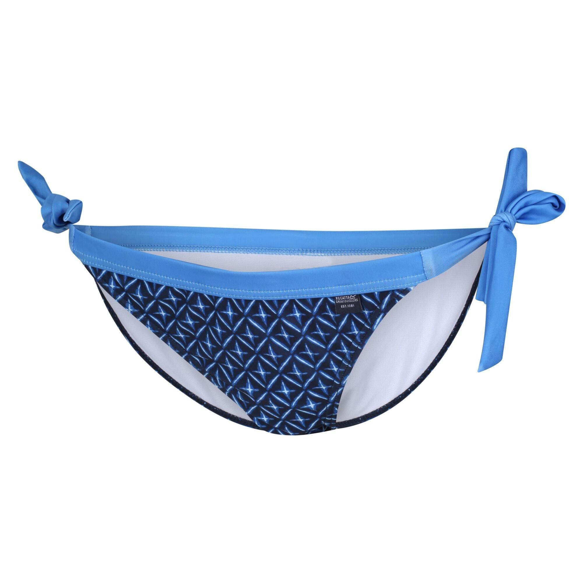 Regatta Flavia String Bikini Bottoms In Navy Tile