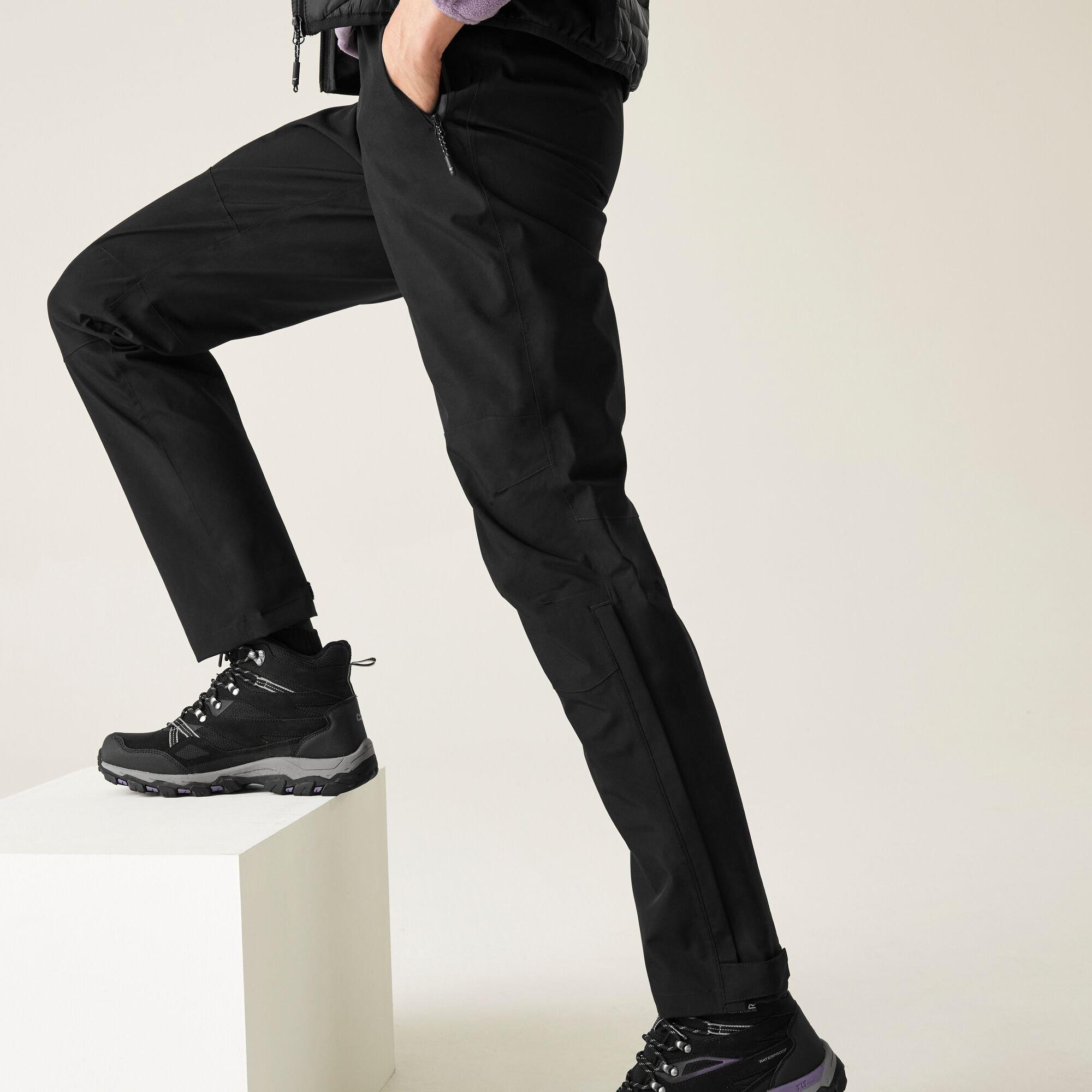 Black - Regatta - Womens Highton Waterproof Overtrousers (Regular) - 1