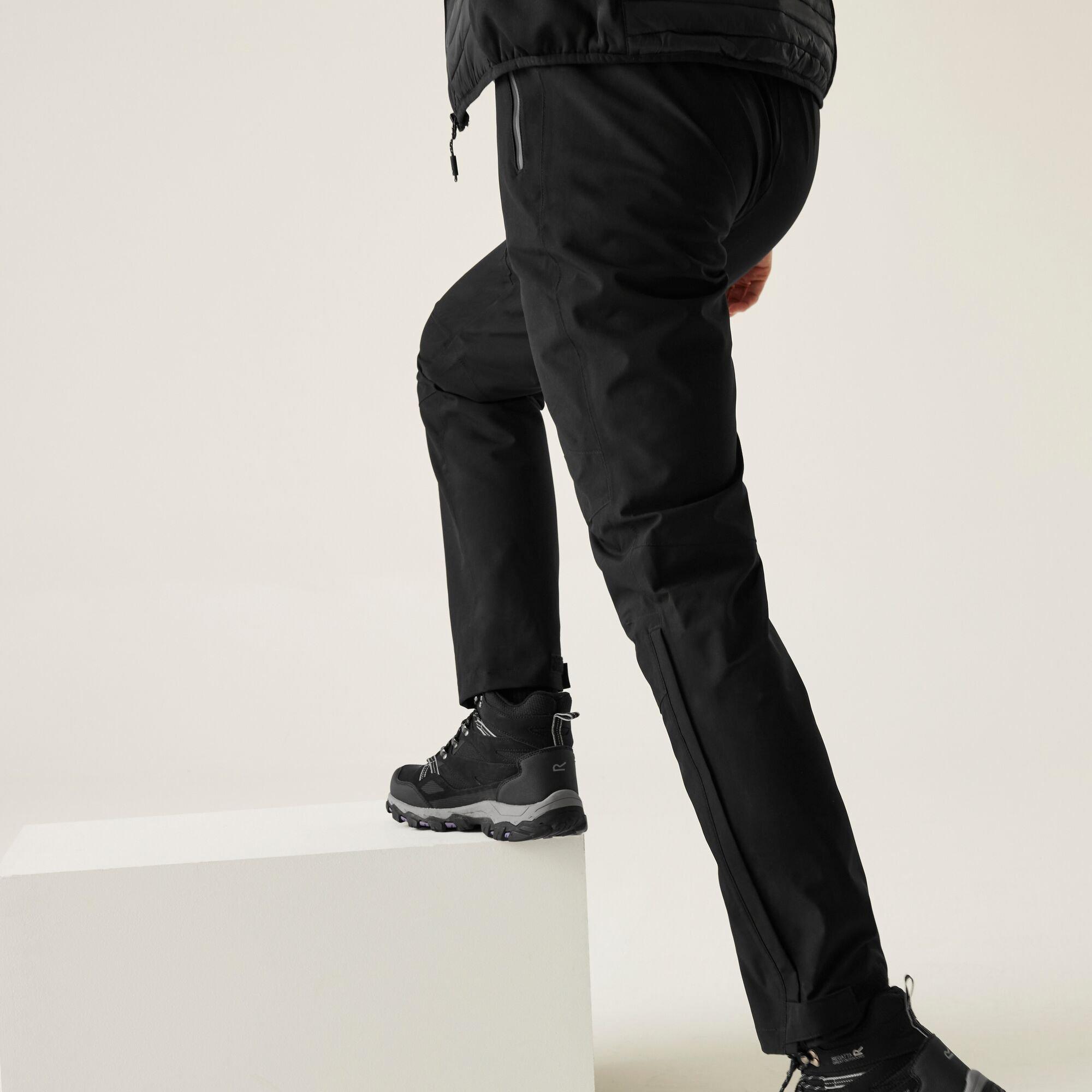 Black - Regatta - Womens Highton Waterproof Overtrousers (Regular) - 2