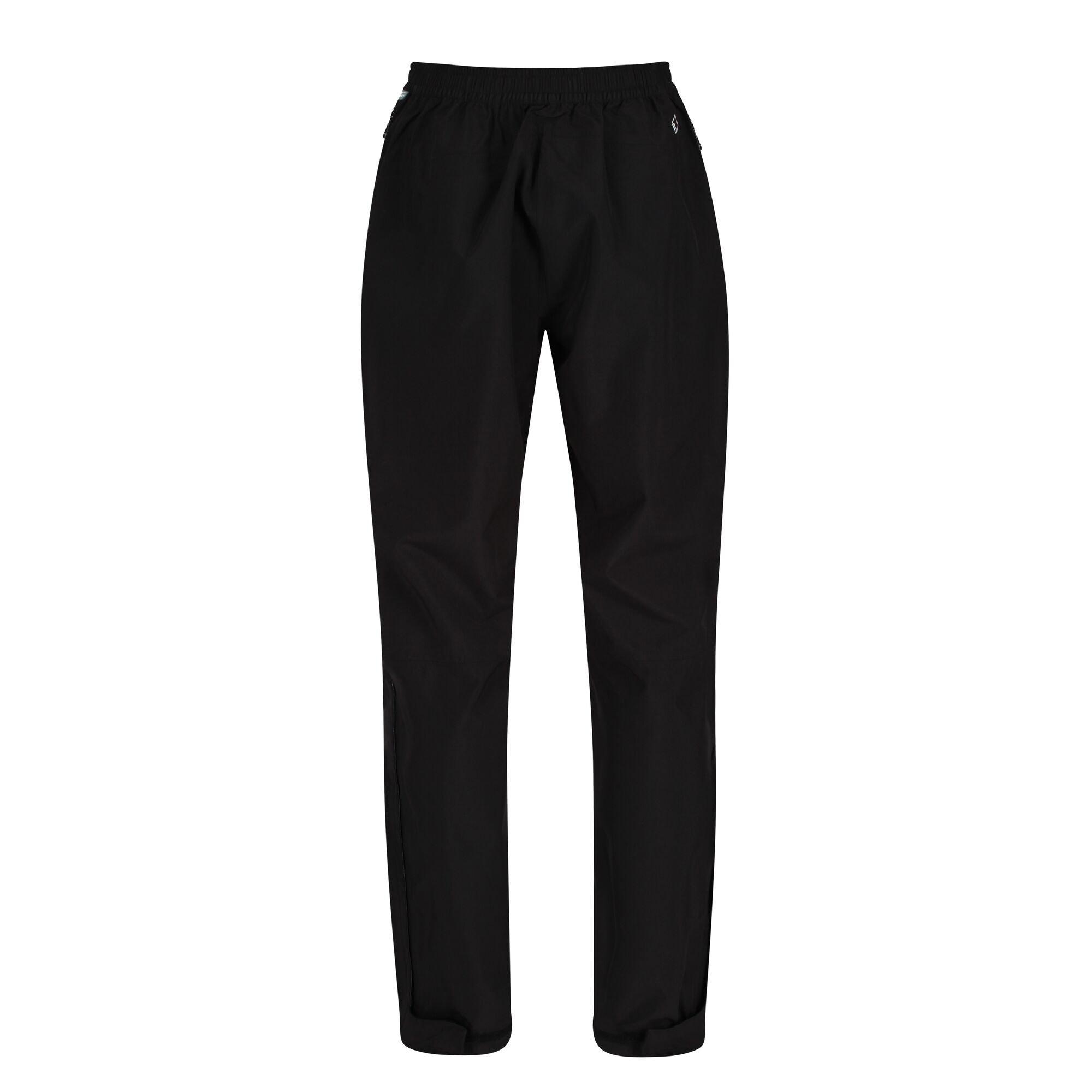 Black - Regatta - Womens Highton Waterproof Overtrousers (Regular) - 6