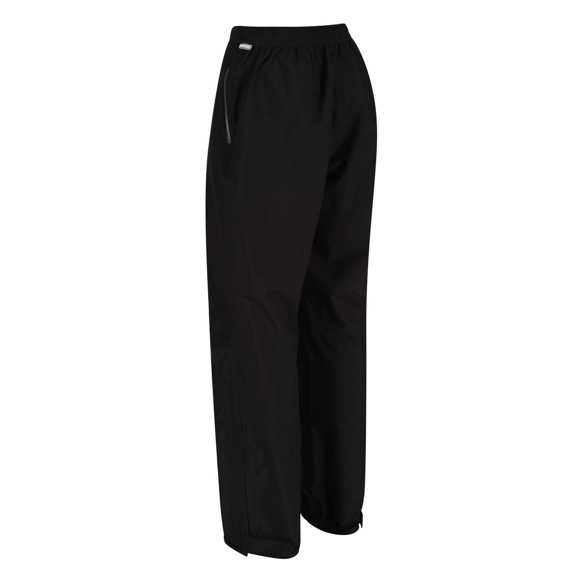 Black - Regatta - Womens Highton Waterproof Overtrousers (Regular) - 9