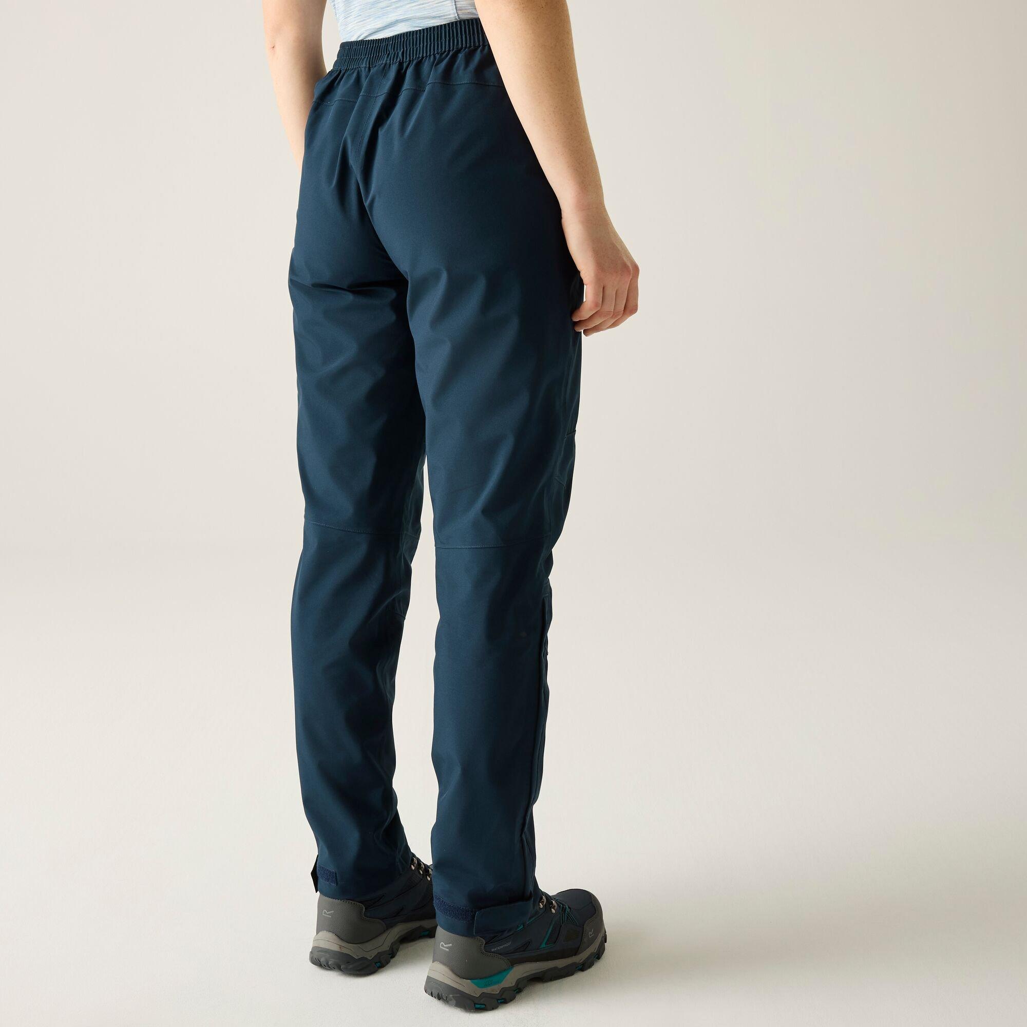 Navy - Regatta - Womens Highton Waterproof Overtrouser (Regular) - 3