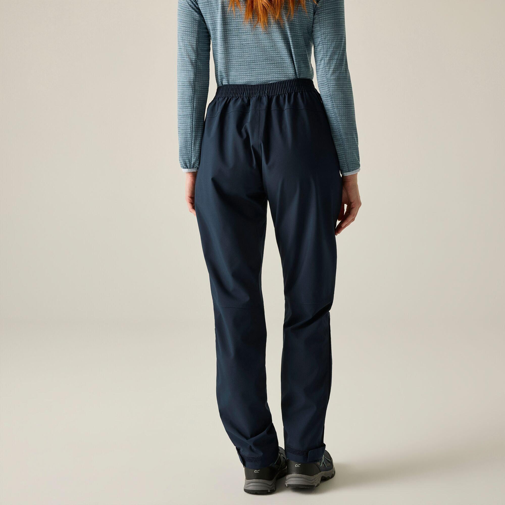Navy - Regatta - Womens Highton Waterproof Overtrouser (Regular) - 4