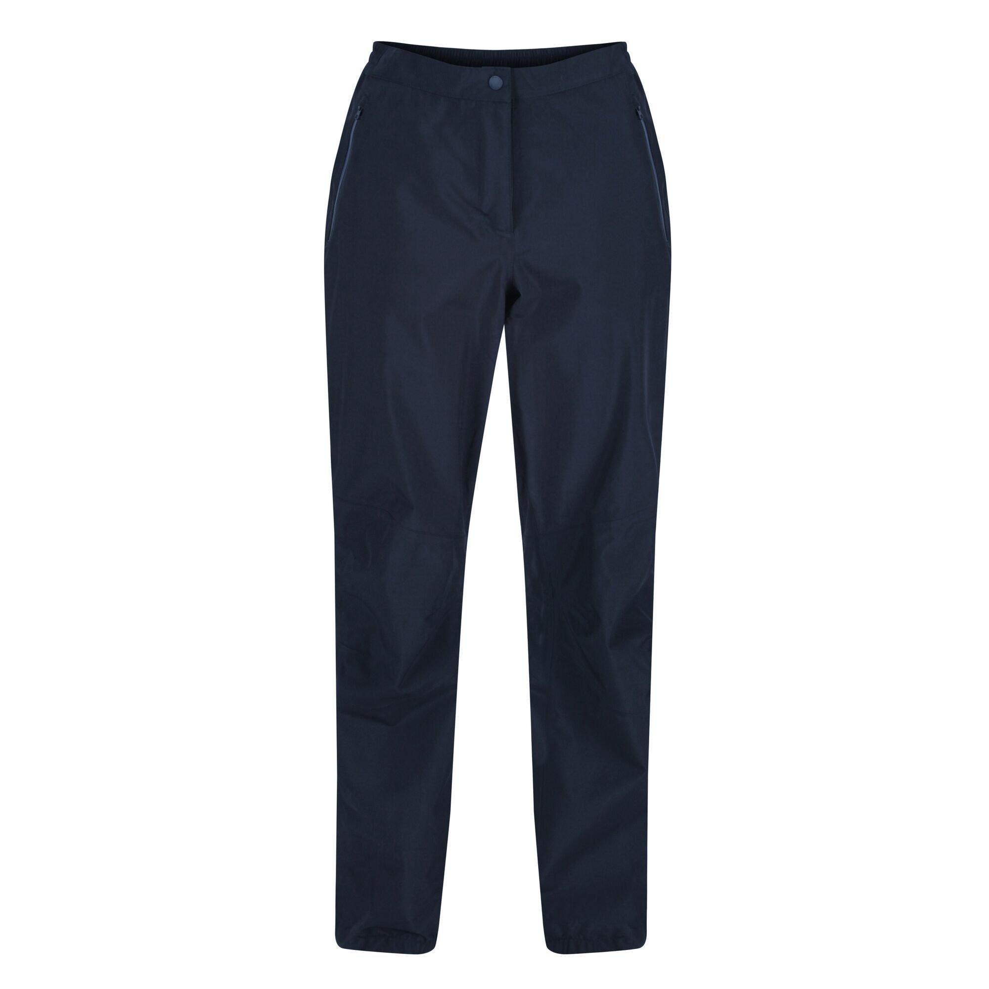 Navy - Regatta - Womens Highton Waterproof Overtrouser (Regular) - 5
