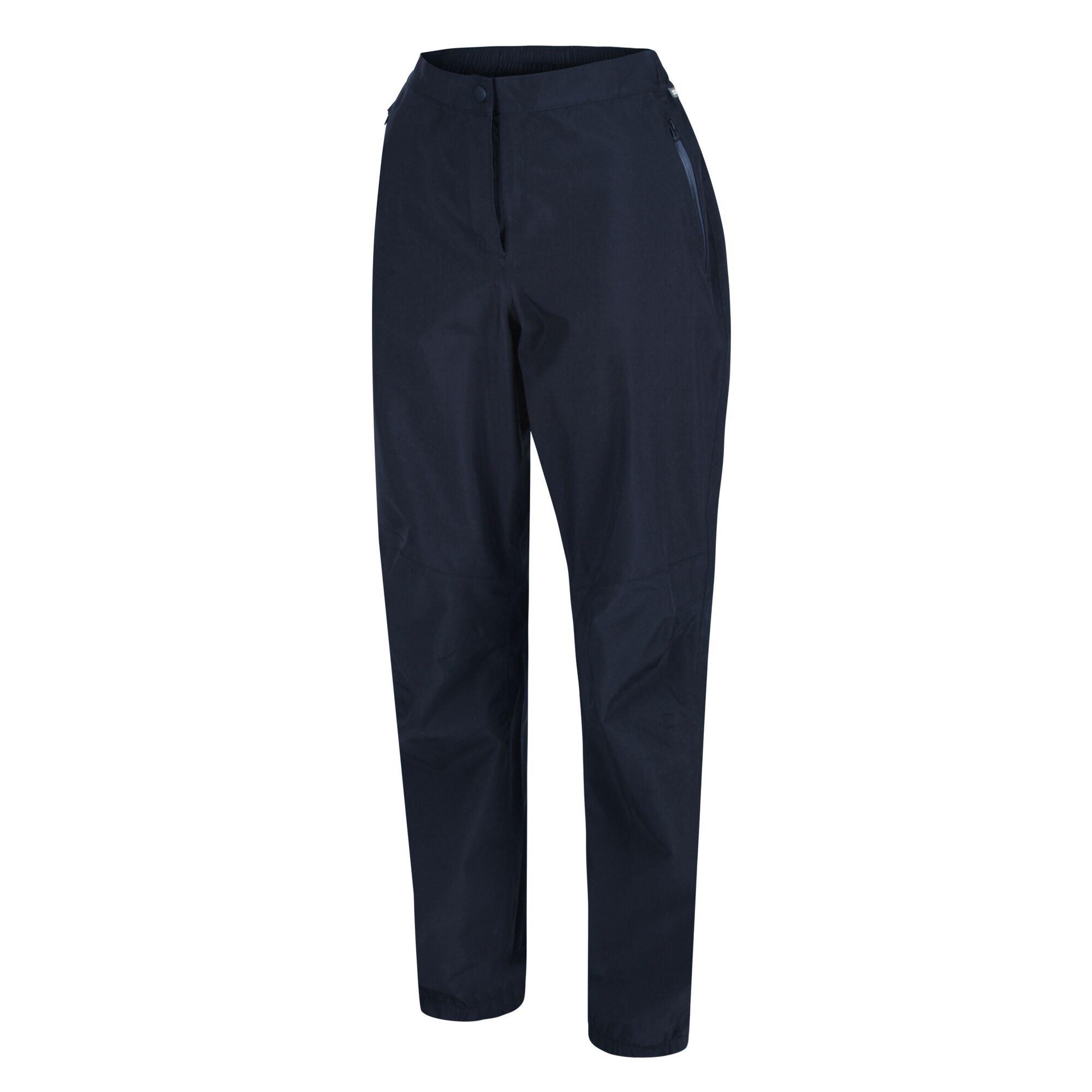 Navy - Regatta - Womens Highton Waterproof Overtrouser (Regular) - 7