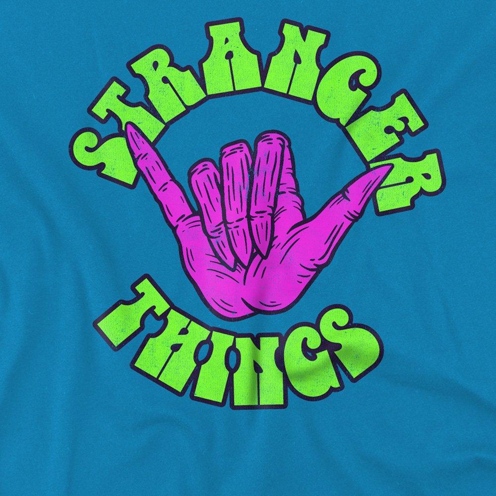 Turquoise - Stranger Things - Stranger Things Hang 10 Hand Kids T-Shirt Turquoi - 2