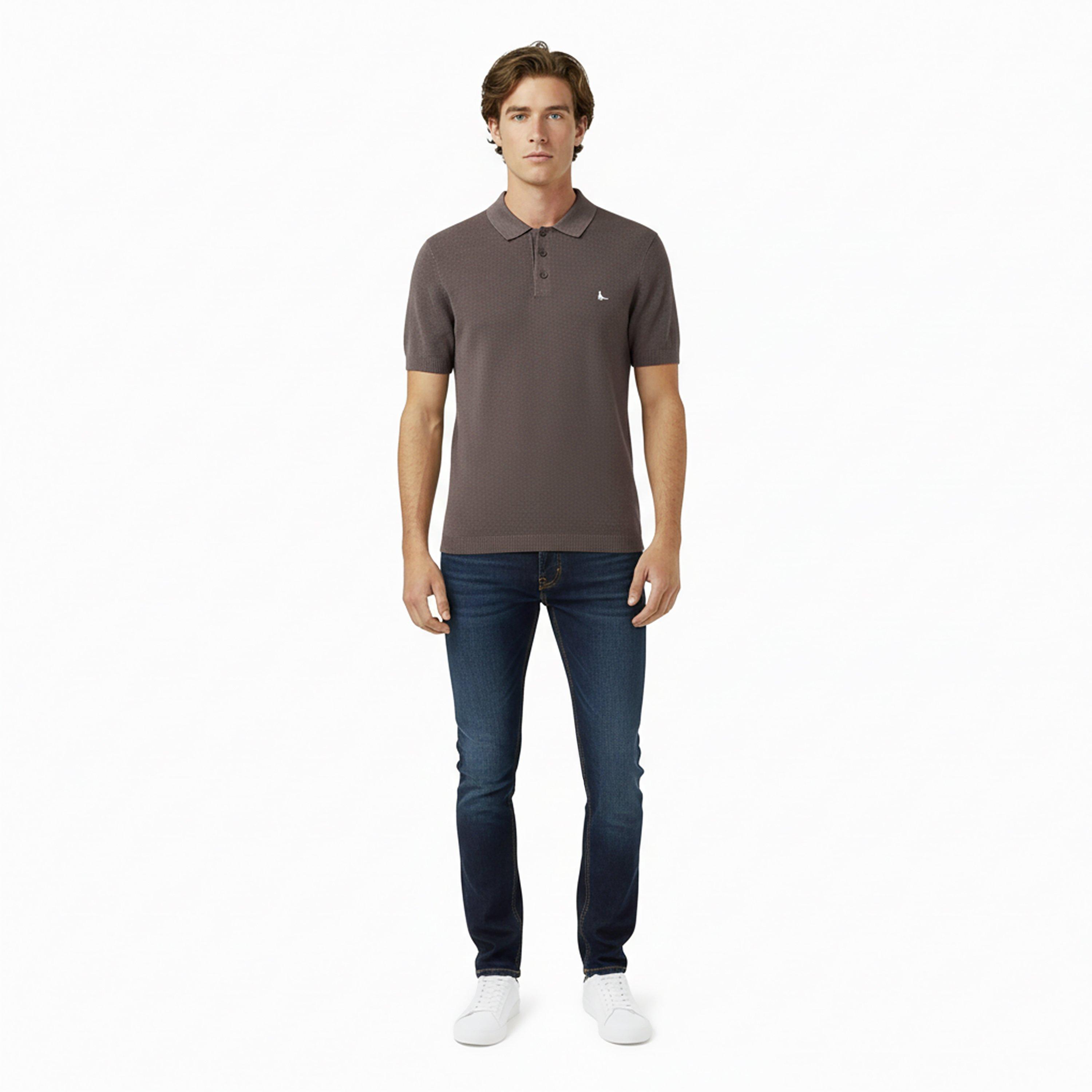 Charcoal - Jack Wills - JW Knit Polo Sn62 - 5