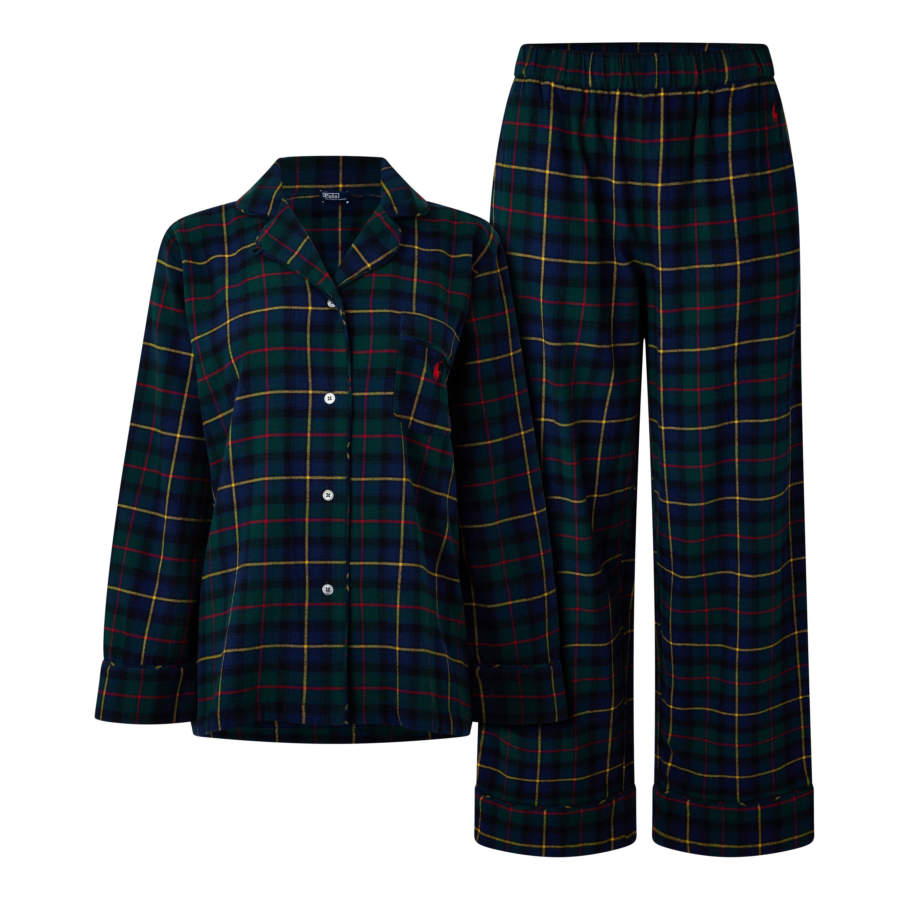 Polo Ralph Lauren Women's Madison Long Sleeve Pyjama Set - Polo Tarten - 14 (L)