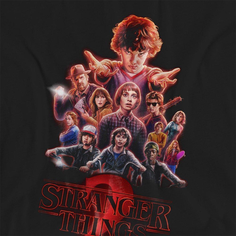 Black - Stranger Things - Stranger Things Season Two Poster T-Shirt Black - 2