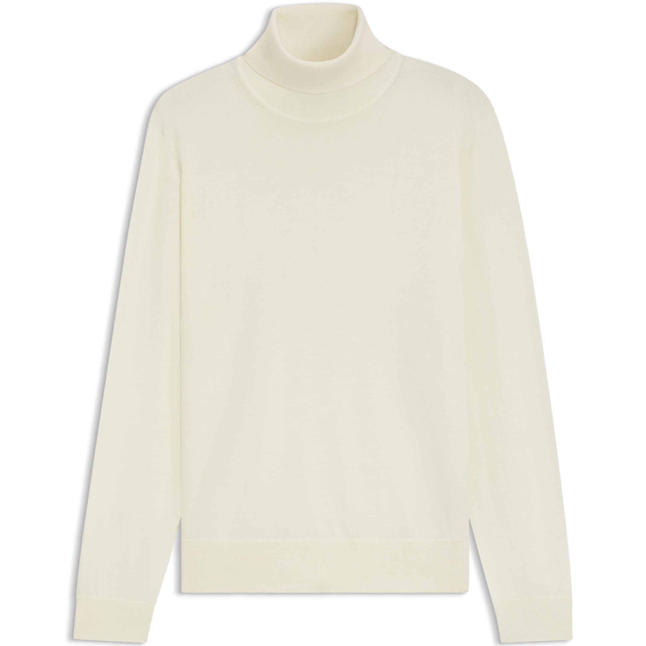 Boss x BECKHAM Rollneck Cashmere Sweater - Beige 282 - Small