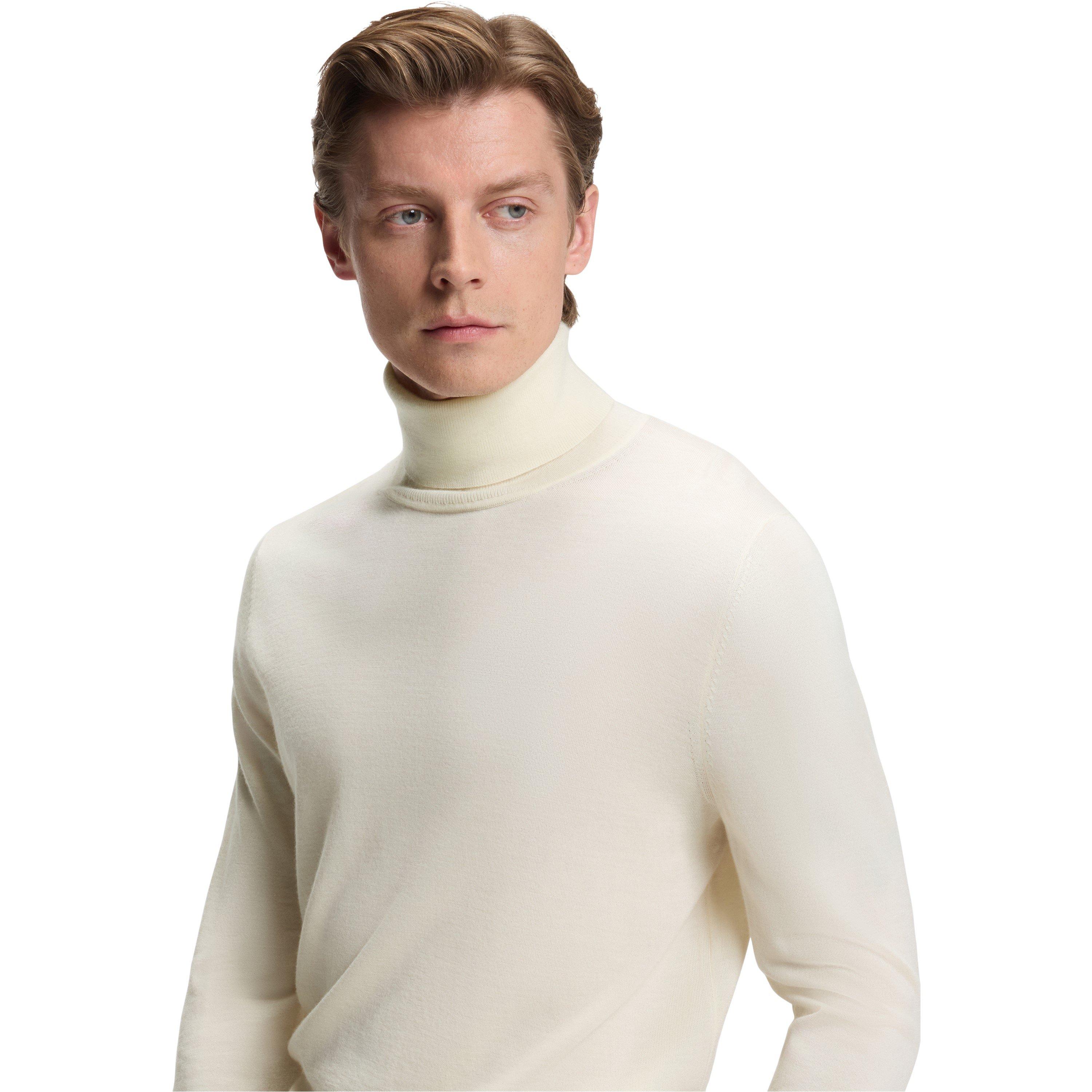Beige 282 - Boss - x BECKHAM Rollneck Cashmere Sweater - 4