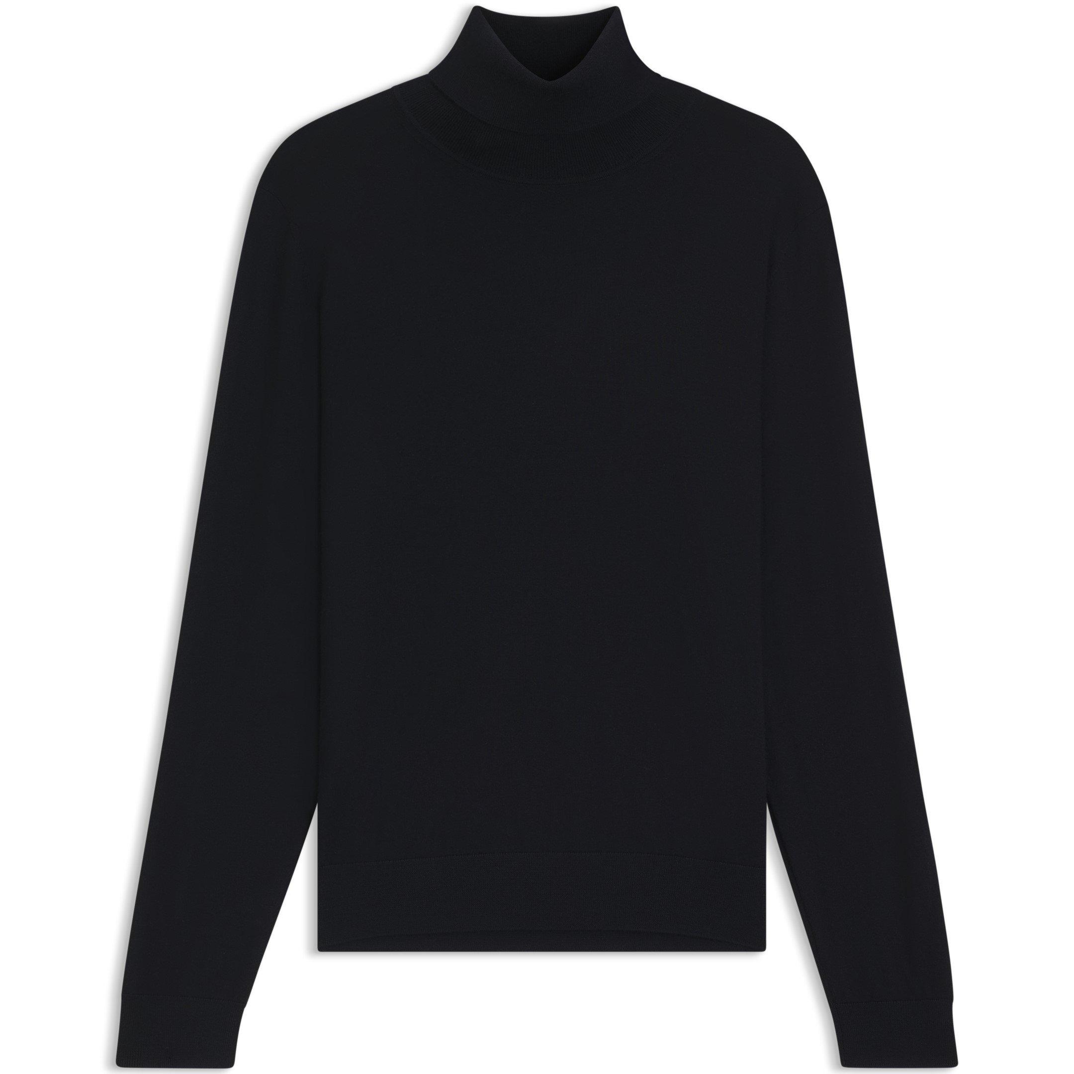 Boss x BECKHAM Rollneck Cashmere Sweater - Blue 409 - Medium