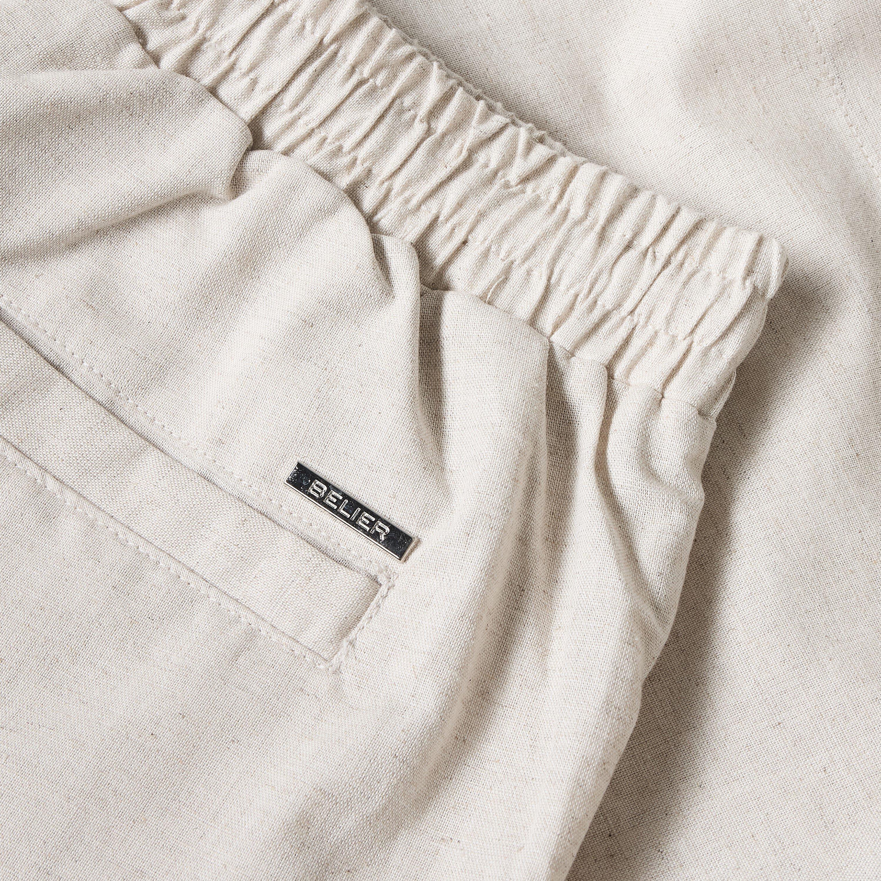 Oatmeal - BELIER - BELIER Linen Short Sn63 - 3