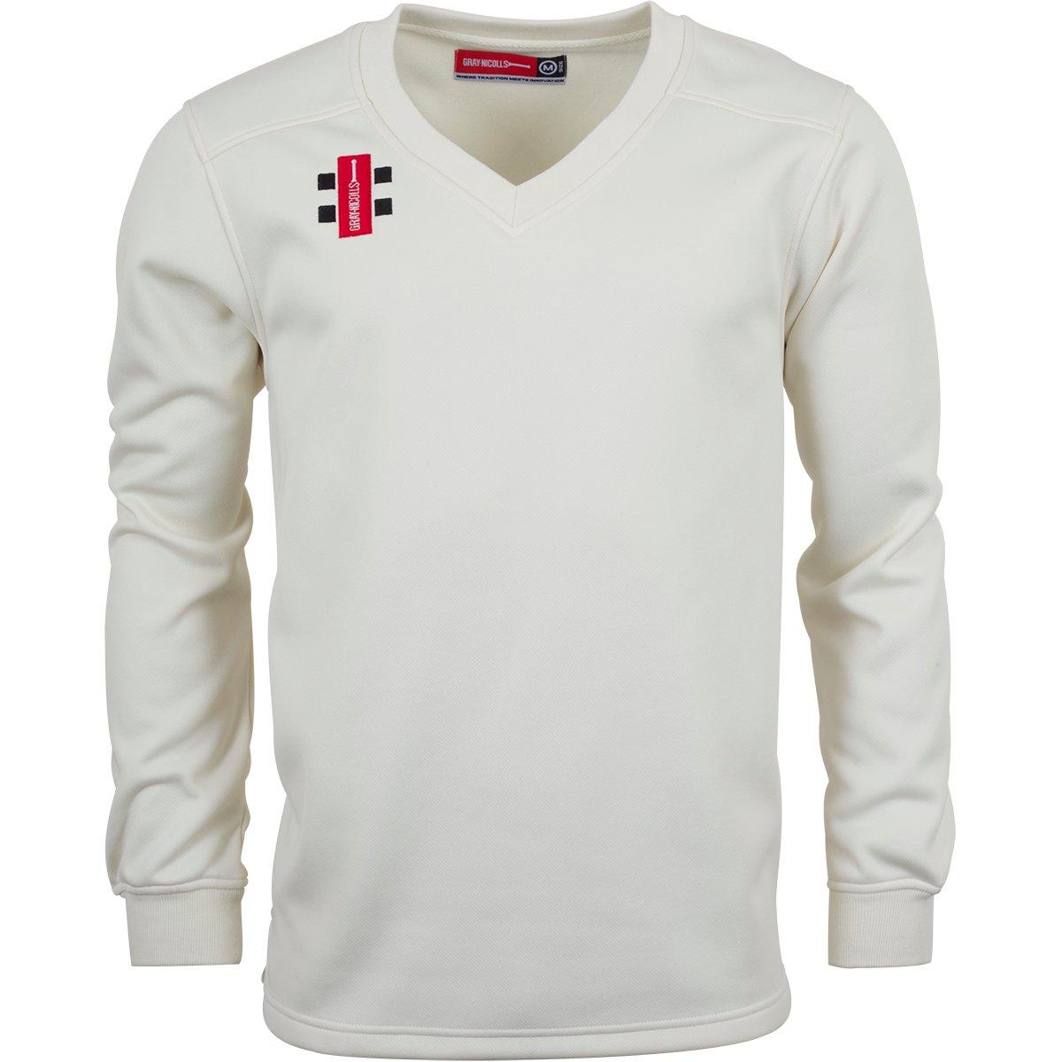 Gray Nicolls  Kids ' Cricket Jumper - Cream - 5-6 (XS)