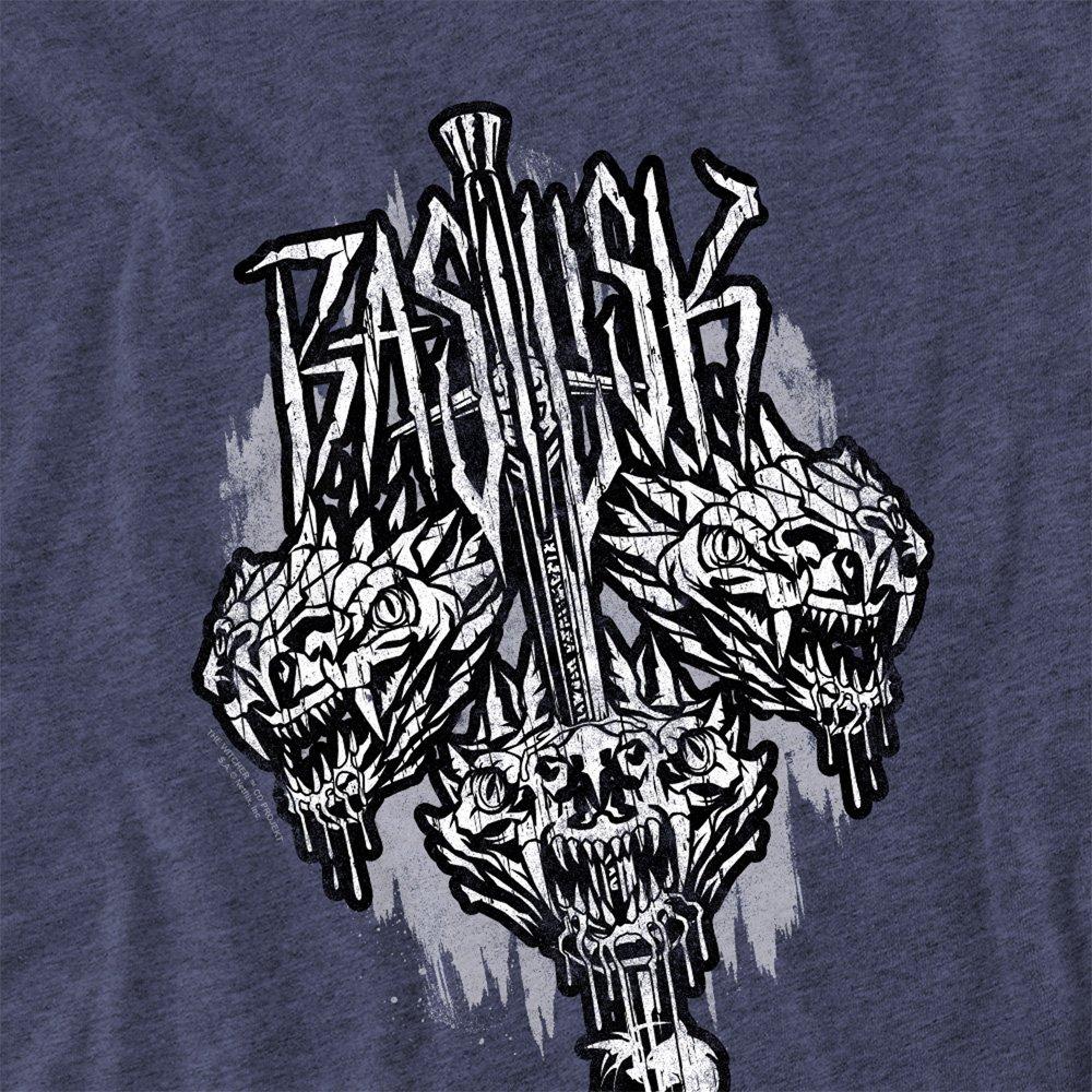 Navy - The Witcher - The Witcher - Basilisk T-Shirt Heather Navy - 2