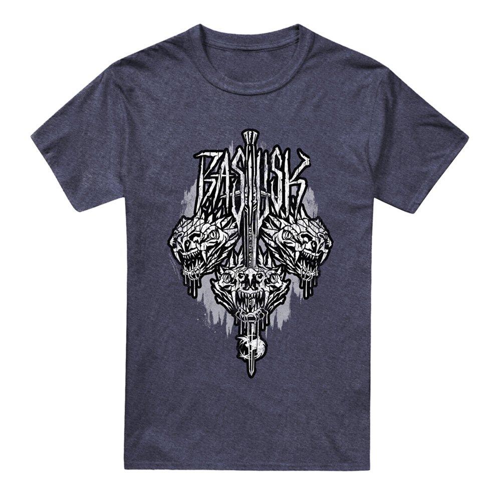 Navy - The Witcher - The Witcher - Basilisk T-Shirt Heather Navy - 4