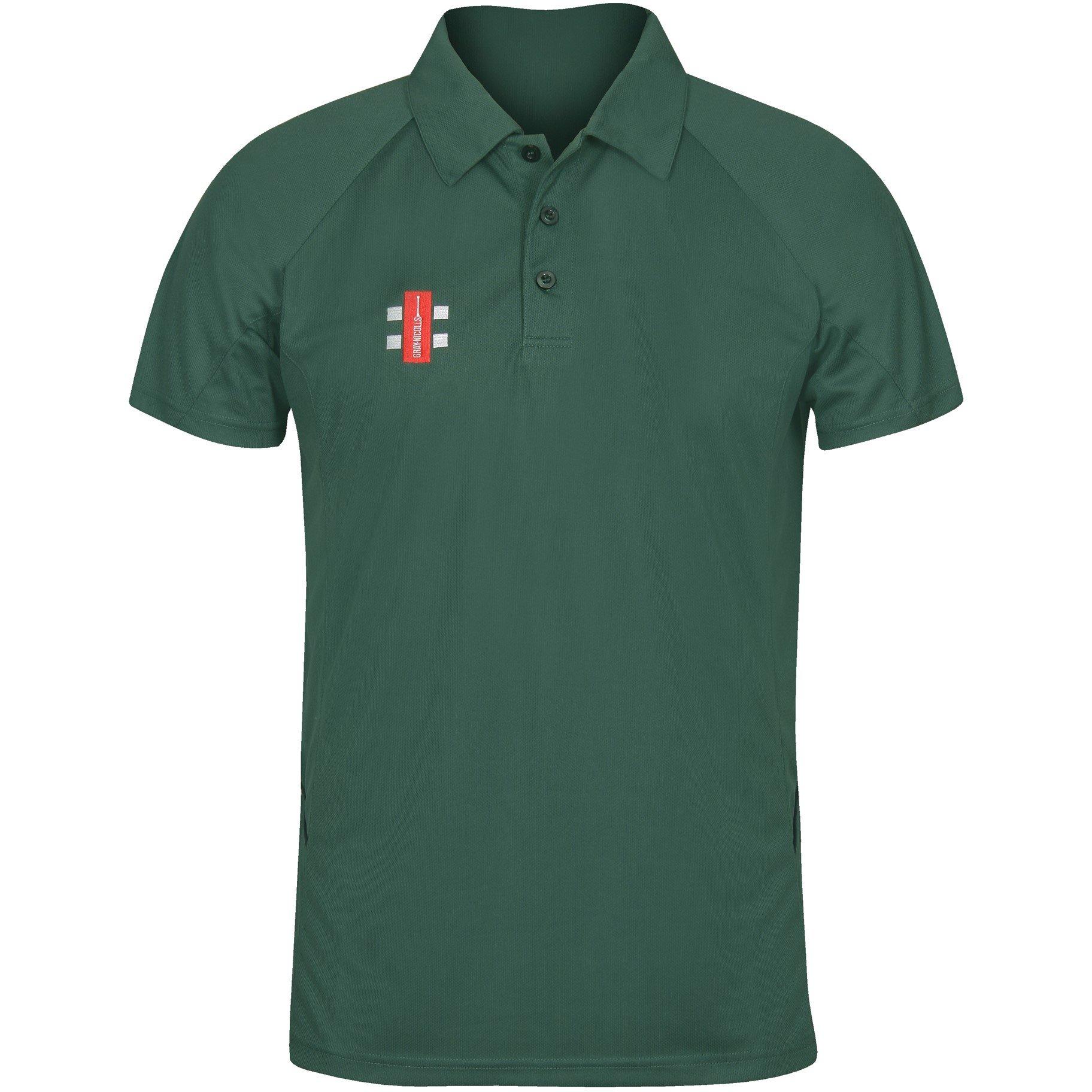 Gray Nicolls Men's Matrix Cricket Polo Shirt - Green - 2X Small